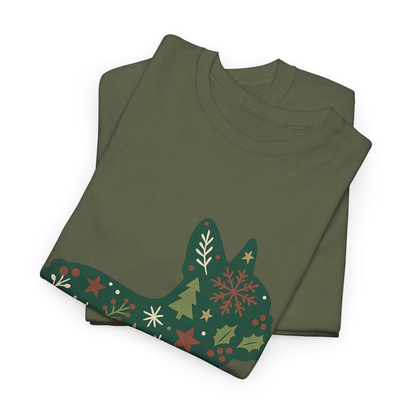 Christmas Frenchie Sweatshirt | Holiday French Bulldog Silhouette | Festive Dog Lover Gift | Cute Winter Frenchie Apparel