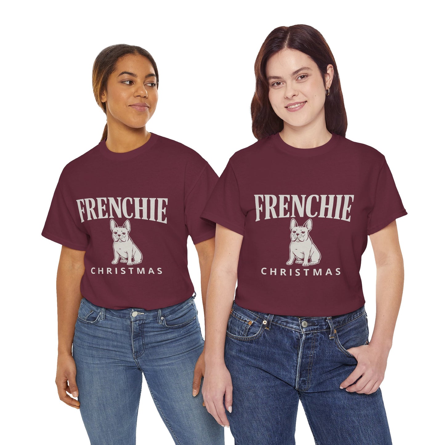 Frenchie Christmas Shirt – Cute French Bulldog Holiday Tee, Vintage Frenchie Christmas Gift, Dog Lover Xmas Graphic Tee, French Bulldog Christmas Apparel