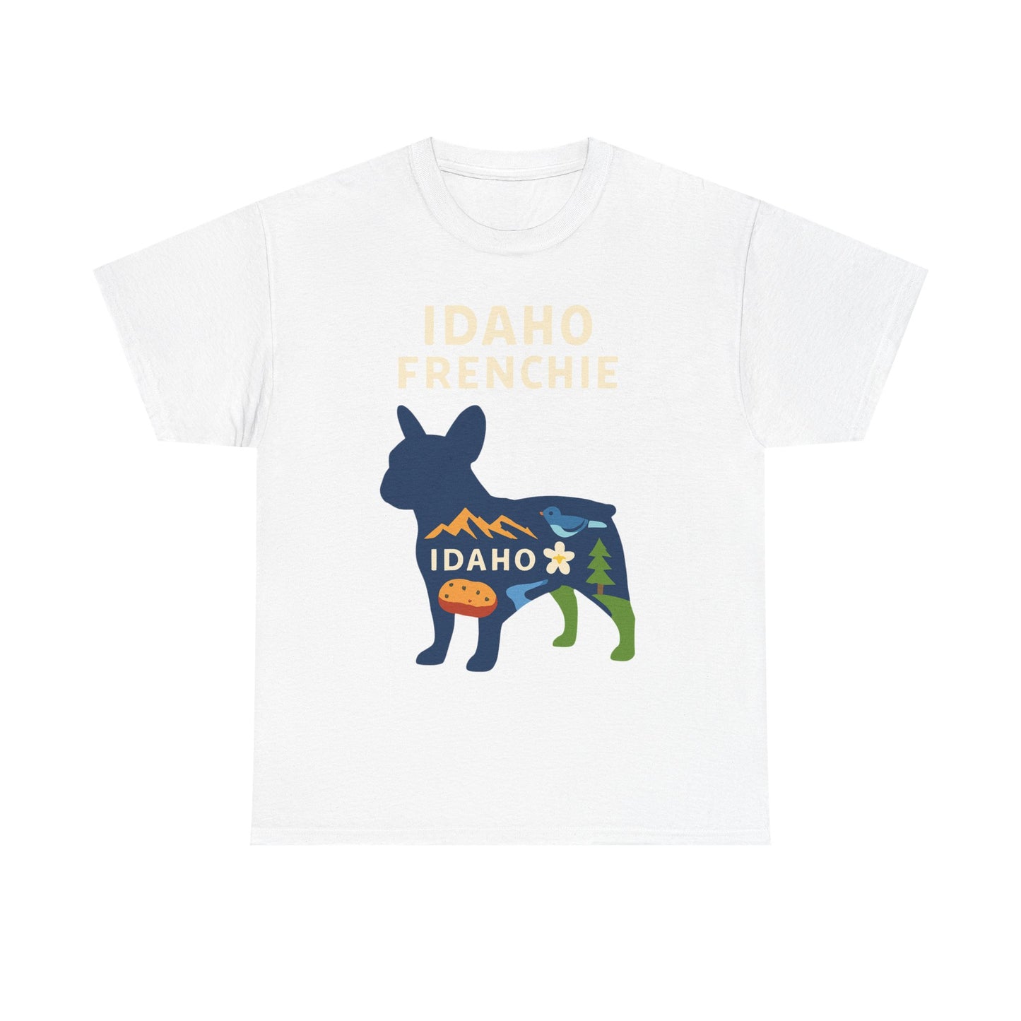 Idaho Frenchie T-Shirt | Idaho Dog Lover Tee | French Bulldog State Shirt | Idaho Gift for Frenchie Owners | Cute Frenchie Graphic Tee