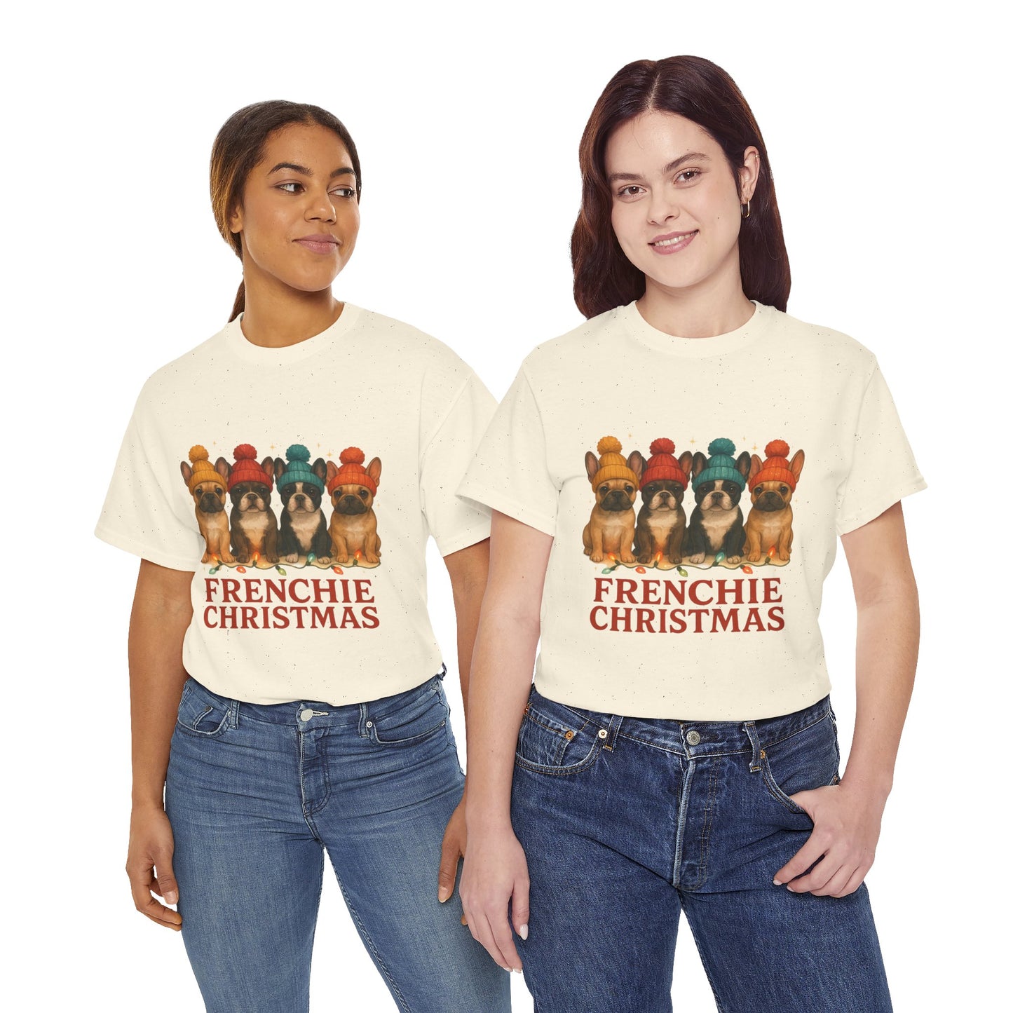 Frenchie Christmas Shirt | Cute French Bulldog Holiday Tee | Frenchie Dog Lovers Xmas Gift | Cozy Winter Pup T-Shirt