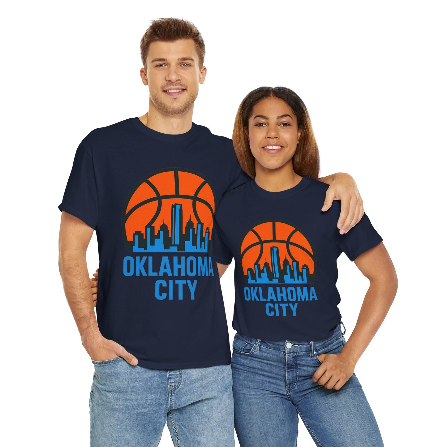 Oklahoma City Basketball Skyline T-Shirt