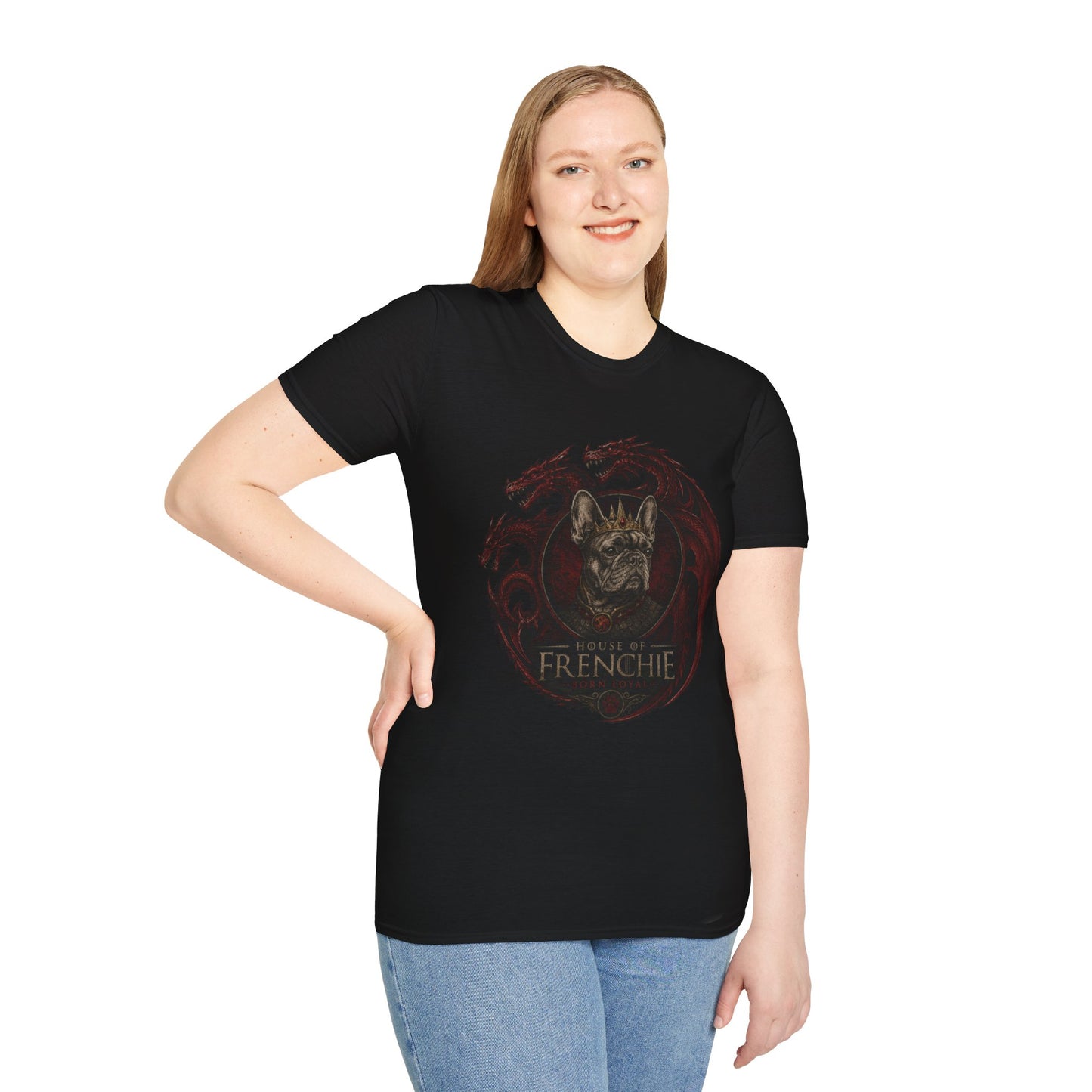Frenchie Dragon T-Shirt — Gothic French Bulldog Illustration Tee