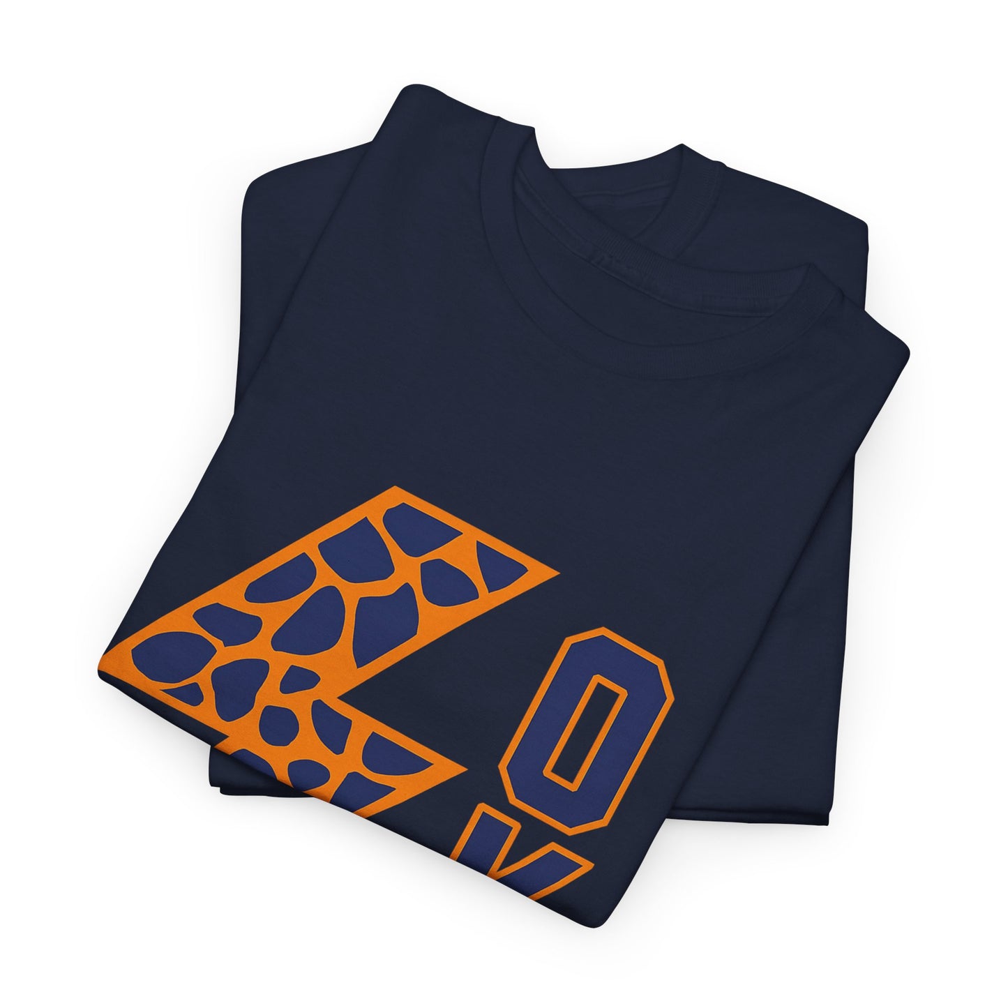 OKC Leopard Lightning Bolt T-Shirt | Oklahoma City Basketball | Blue & Orange Game Day Tee