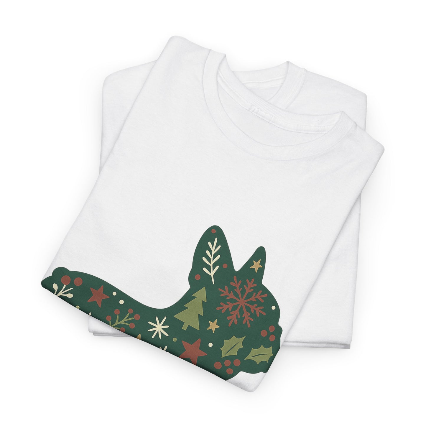 Christmas Frenchie Sweatshirt | Holiday French Bulldog Silhouette | Festive Dog Lover Gift | Cute Winter Frenchie Apparel