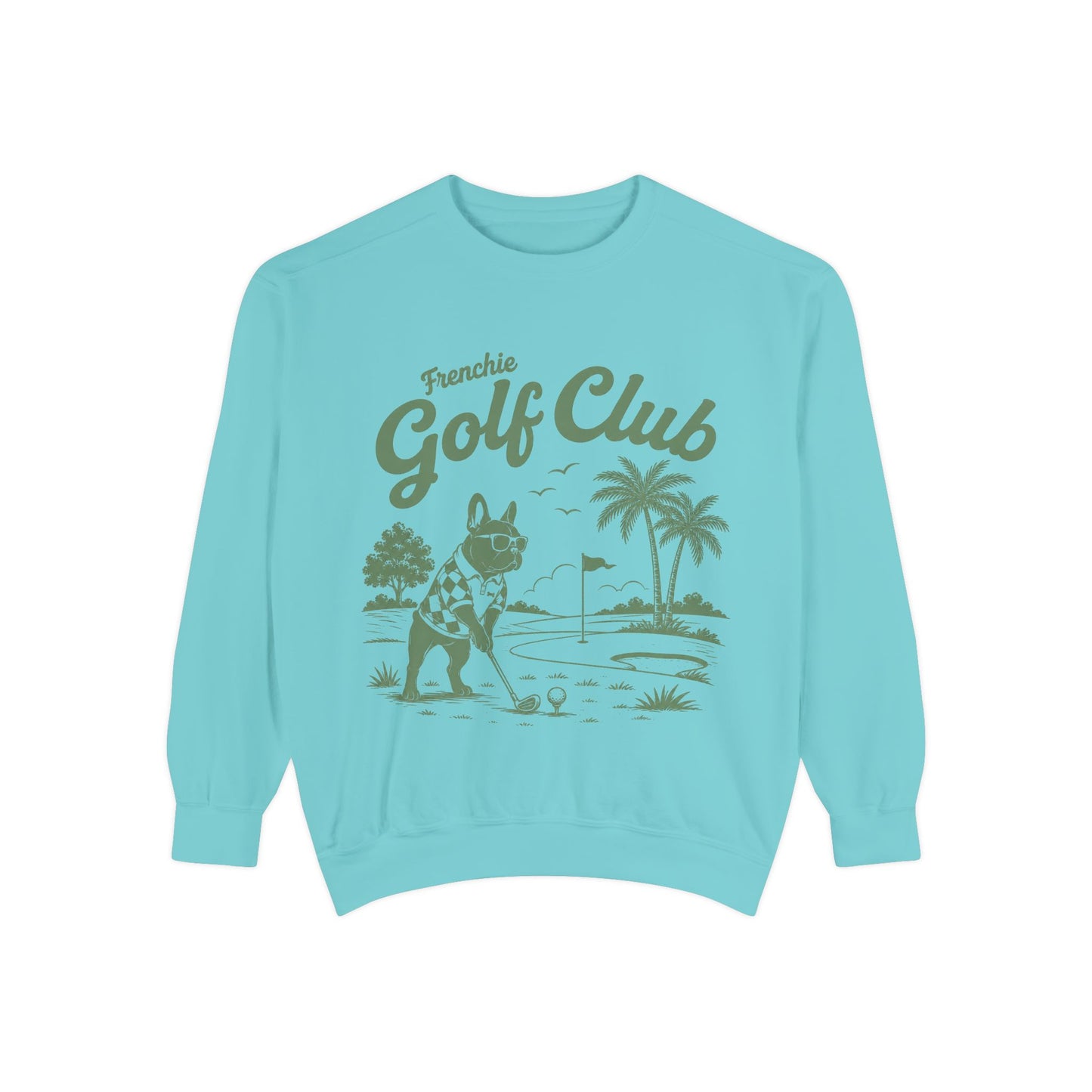 Frenchie Golf Club Sweatshirt — Cute French Bulldog Golfer Pullover
