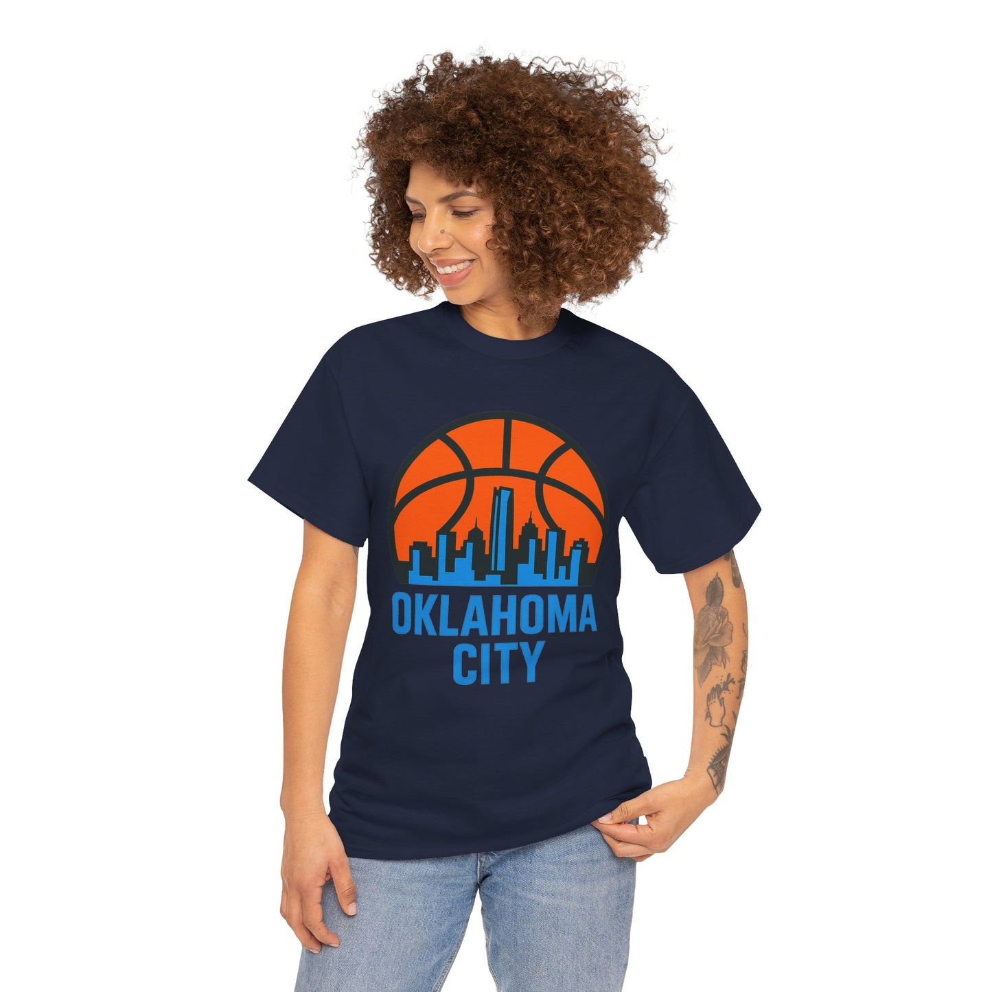 Oklahoma City Basketball Skyline T-Shirt