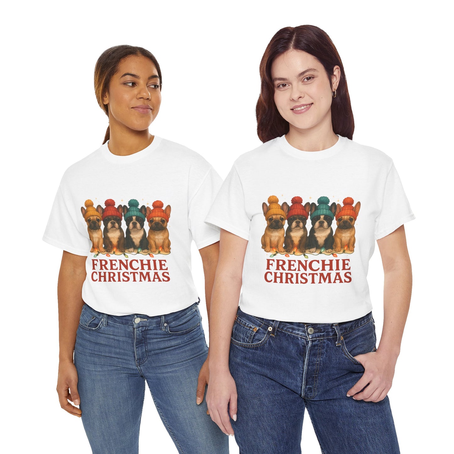 Frenchie Christmas Shirt | Cute French Bulldog Holiday Tee | Frenchie Dog Lovers Xmas Gift | Cozy Winter Pup T-Shirt