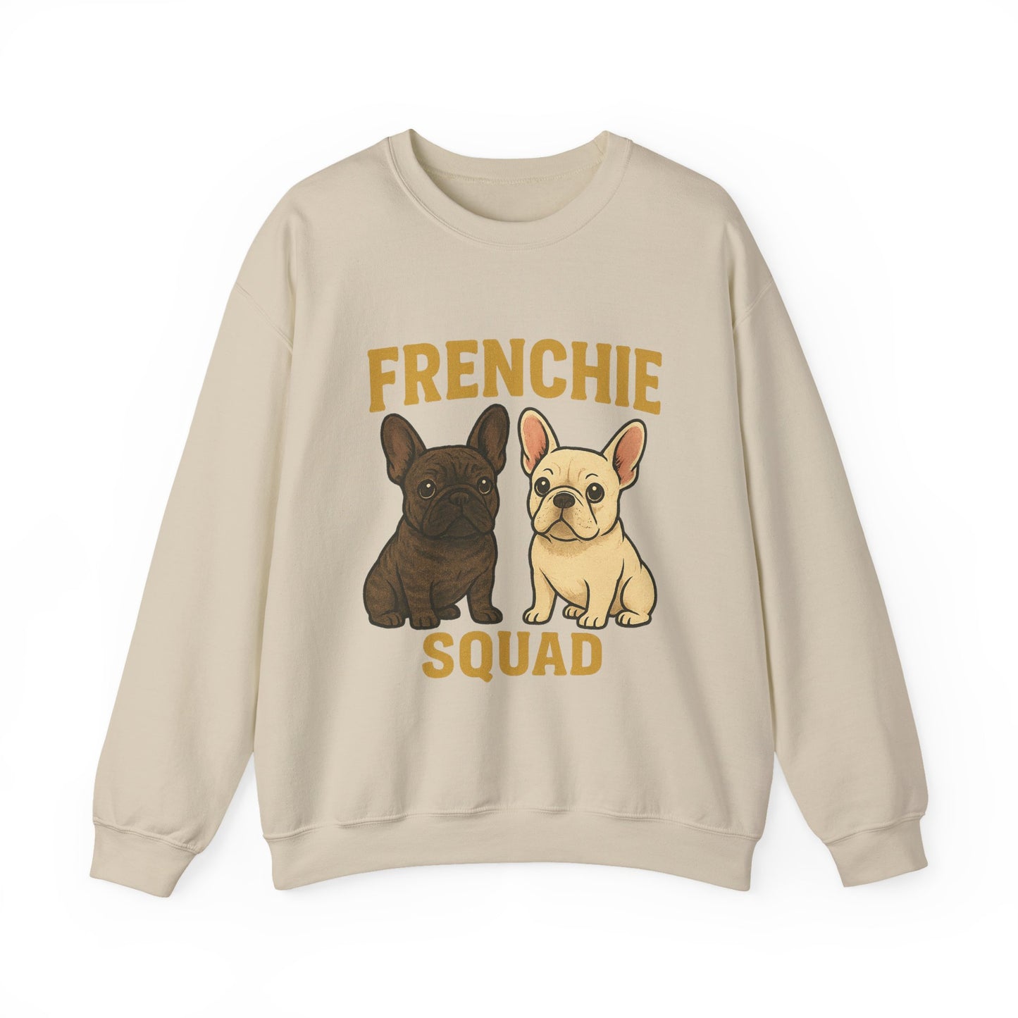 Frenchie Squad Sweatshirt | Cute French Bulldog Pullover | Dog Lover Crewneck | Matching Frenchie Mom & Dad Sweater