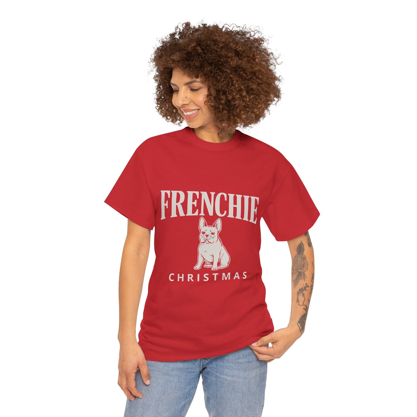 Frenchie Christmas Shirt – Cute French Bulldog Holiday Tee, Vintage Frenchie Christmas Gift, Dog Lover Xmas Graphic Tee, French Bulldog Christmas Apparel