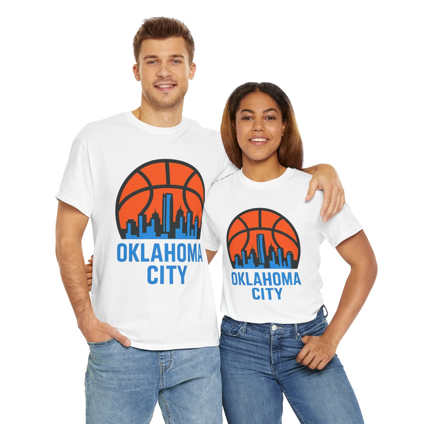 Oklahoma City Basketball Skyline T-Shirt