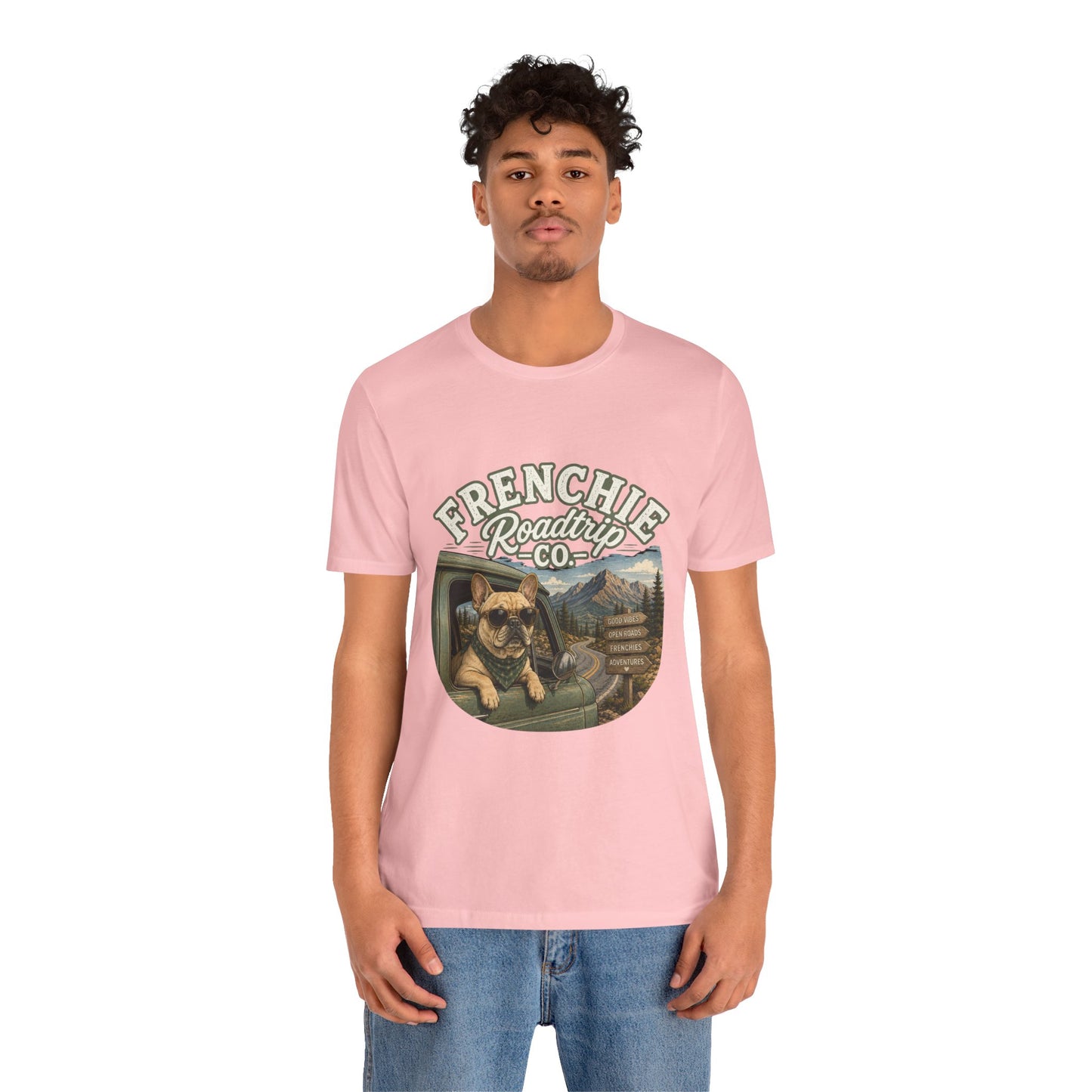 Frenchie Roadtrip Co Shirt, French Bulldog Road Trip Tee, Adventure Frenchie Shirt, Camping Dog Shirt, Travel Lover Gift, Vintage French Bulldog Tee, Outdoor Dog Apparel