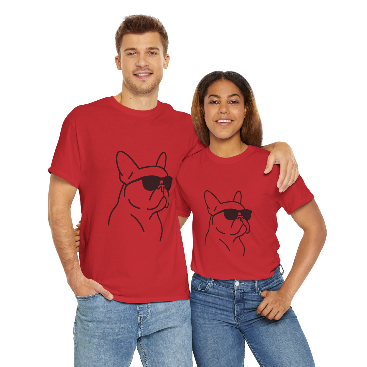 Cool Frenchie Line Art T-Shirt | Minimalist French Bulldog Tee | Dog Lover Gift | Frenchie Mom Shirt | Cute Pet Outline Graphic Tee