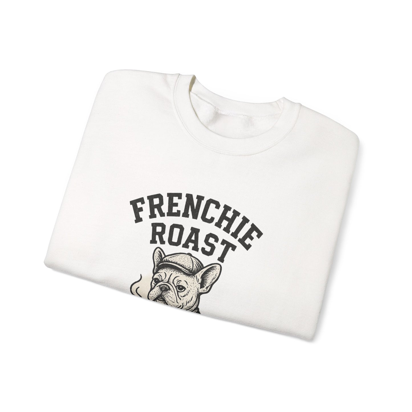 Frenchie Roast Sweatshirt • French Bulldog Coffee Lover Sweater • Cute Barista Dog Pullover • Frenchie Mom Gift • Cozy Dog Lover Crewneck