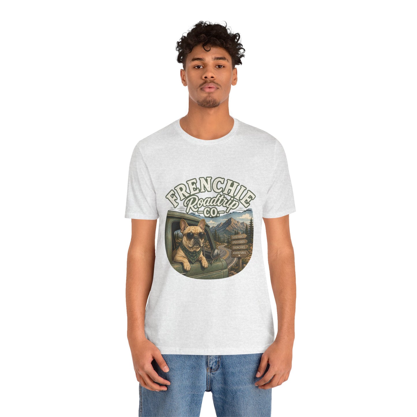 Frenchie Roadtrip Co Shirt, French Bulldog Road Trip Tee, Adventure Frenchie Shirt, Camping Dog Shirt, Travel Lover Gift, Vintage French Bulldog Tee, Outdoor Dog Apparel
