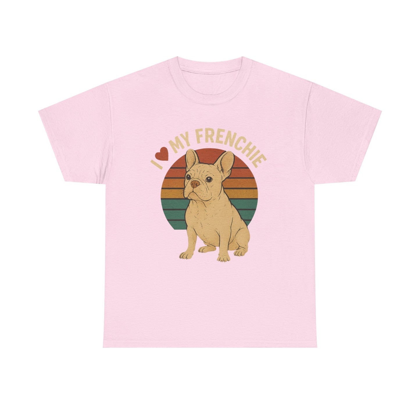 I Love My Frenchie T-Shirt | Retro Cream French Bulldog Tee | Cute Dog Mom Gift | Vintage Frenchie Lover Shirt | Soft Unisex Graphic Top