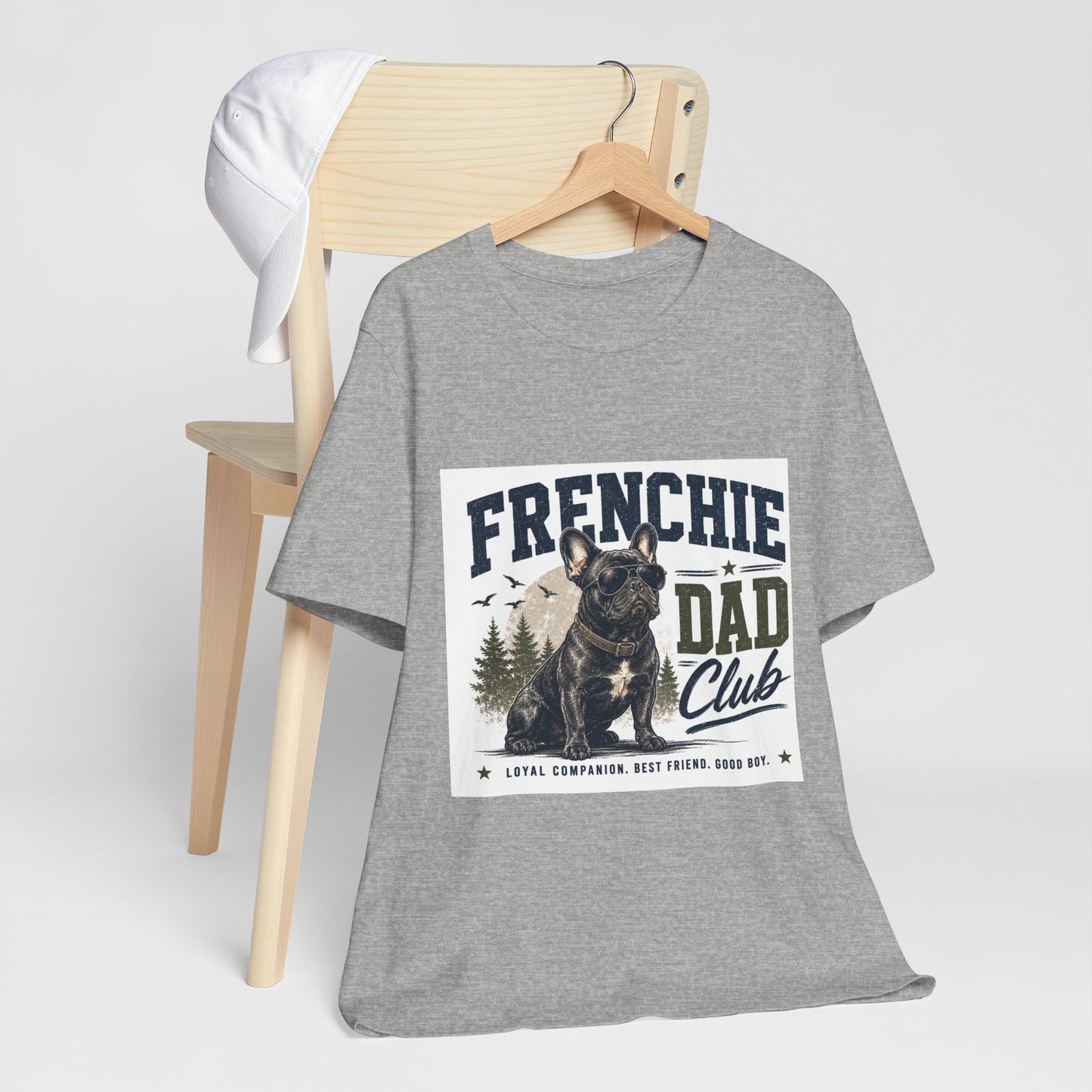 Frenchie Dad Club Shirt, French Bulldog Dad Tee, Dog Dad Gift, French Bulldog Shirt for Men, Father’s Day Frenchie T-Shirt, Dog Lover Graphic Tee