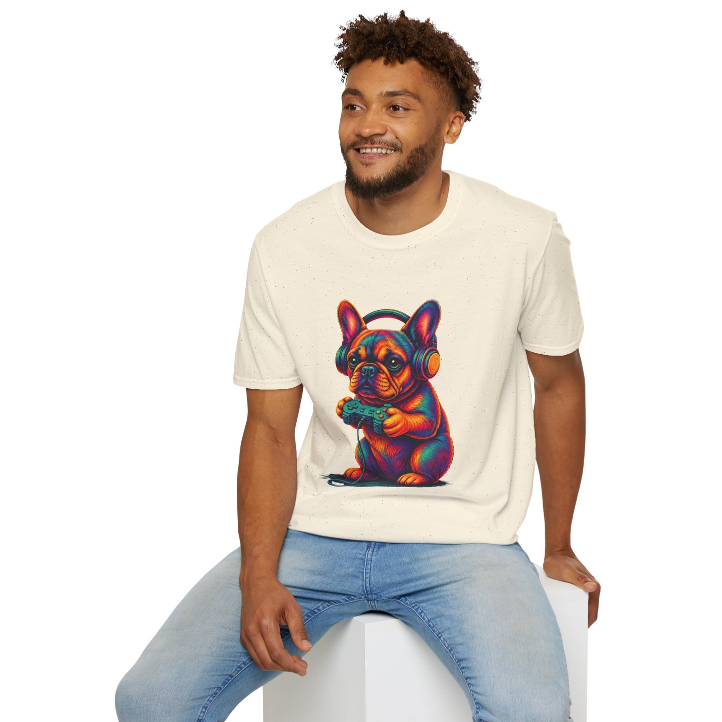 French Bulldog Gamer Shirt, Gaming Frenchie Tee, Gamer Dog Shirt, Video Game Lover Gift, Frenchie Gamer Gift, Cute French Bulldog Shirt, Dog Lover Tee