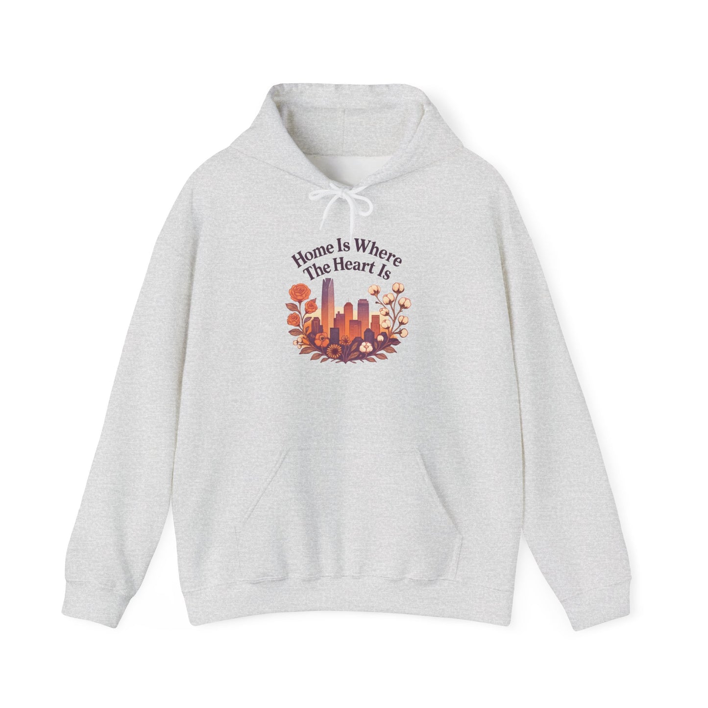 Home Is Where the Heart Is Oklahoma City Hoodie | Oklahoma Pride Gift | OKC Home Hoodie