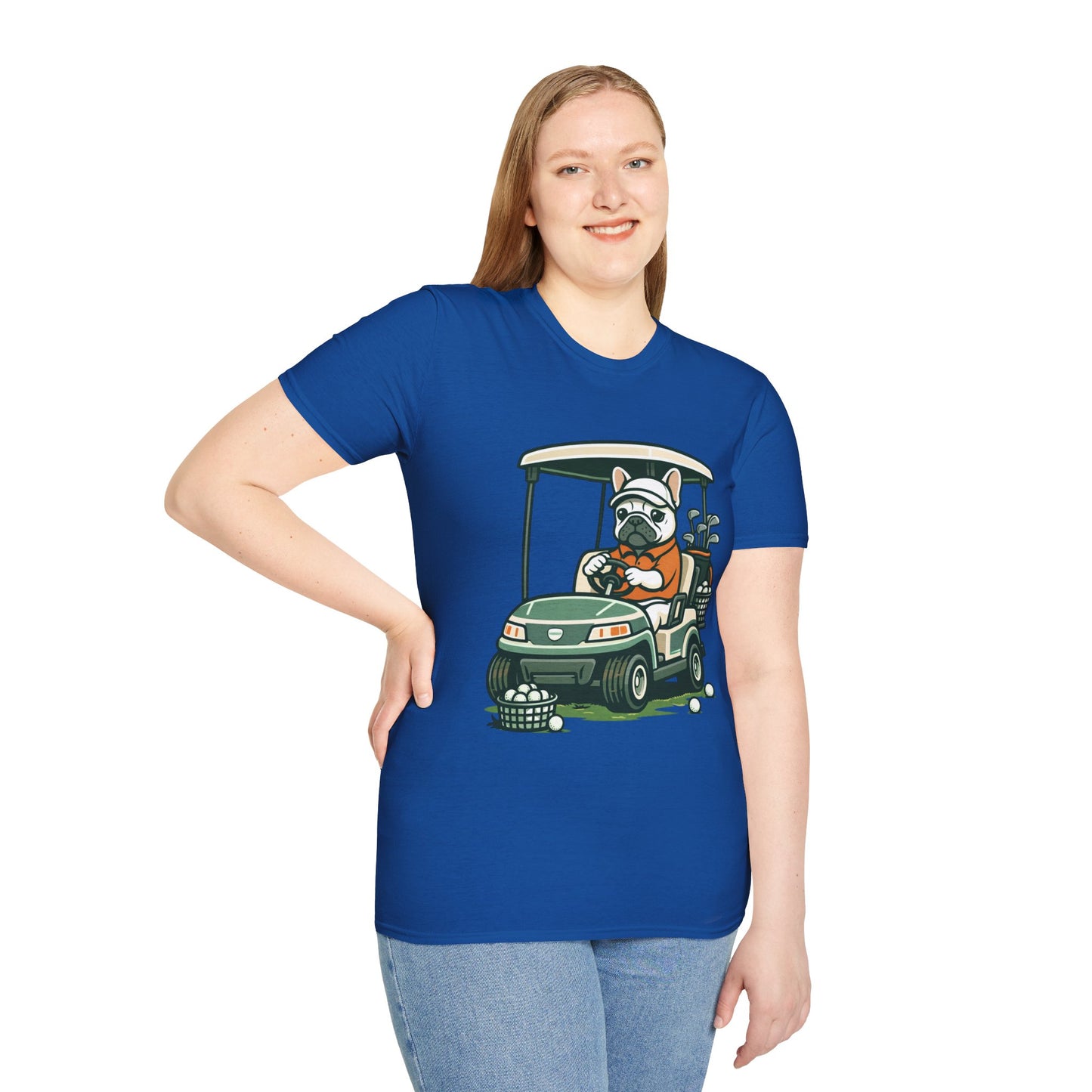 French Bulldog Golf Cart Shirt, Funny Golf Frenchie Tee, Golf Lover Gift, Frenchie Golfer T-Shirt, Golf Cart Dog Shirt, Golf Dad Gift, Cute French Bulldog Apparel