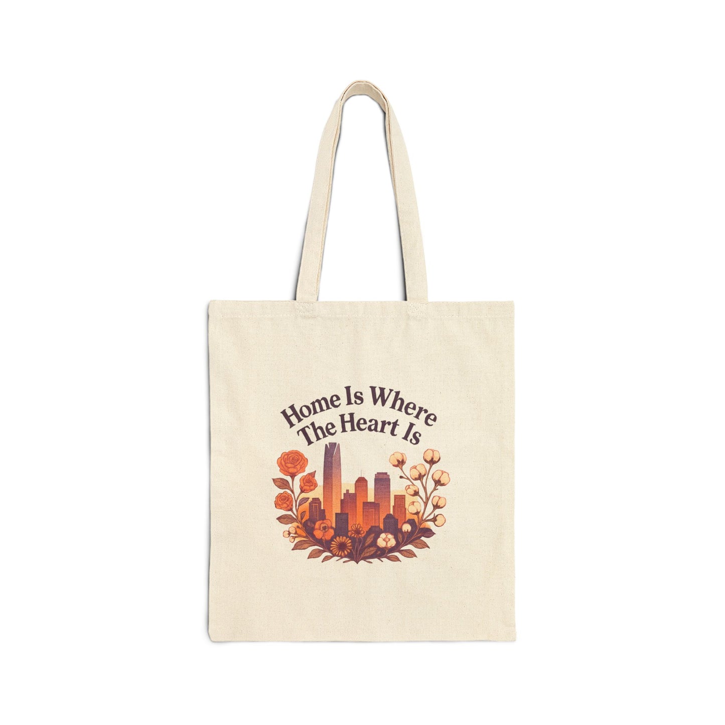Home Is Where the Heart Is Oklahoma City Bag | Oklahoma Pride Gift | OKC Home Bag