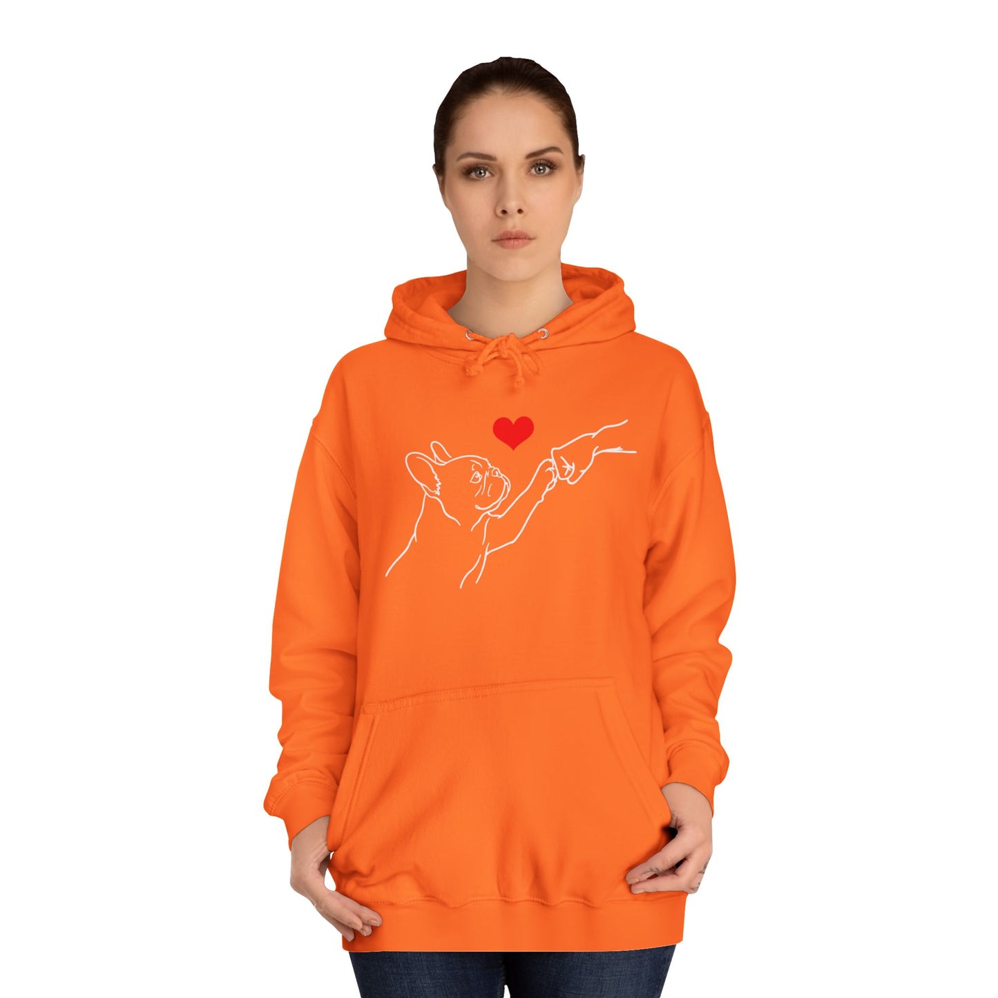 French Bulldog Hoodie, Frenchie Love Hoodie, Frenchie Mom Gift, Dog Lover Hoodie, Minimalist French Bulldog Sweatshirt, Frenchie Dad Gift, Pet Parent Hoodie