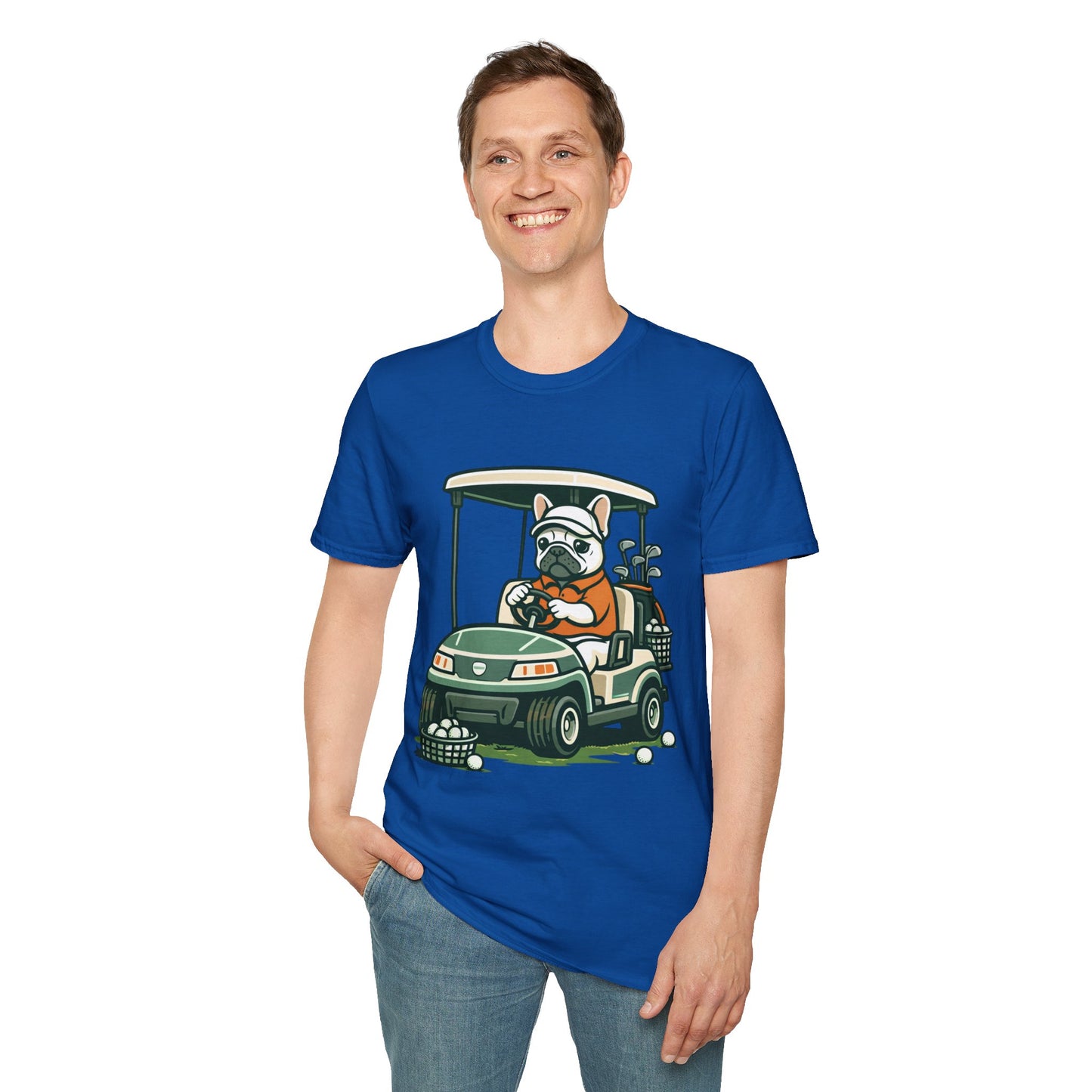 French Bulldog Golf Cart Shirt, Funny Golf Frenchie Tee, Golf Lover Gift, Frenchie Golfer T-Shirt, Golf Cart Dog Shirt, Golf Dad Gift, Cute French Bulldog Apparel