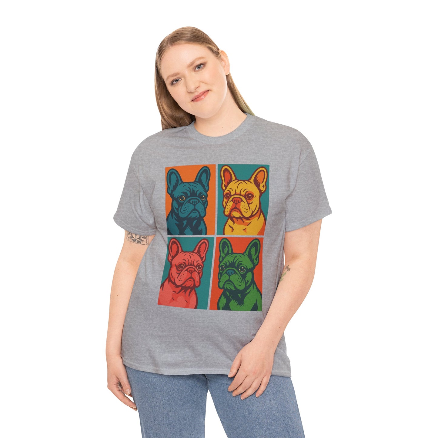 Pop Art French Bulldog T-Shirt • Colorful Frenchie Dog Tee • Retro Pop Art Dog Shirt • French Bulldog Lover Gift • Bright Graphic Dog Tee