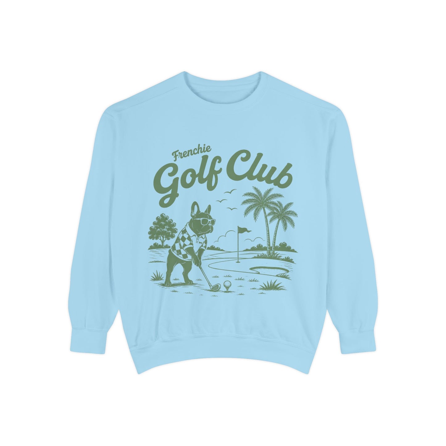 Frenchie Golf Club Sweatshirt — Cute French Bulldog Golfer Pullover