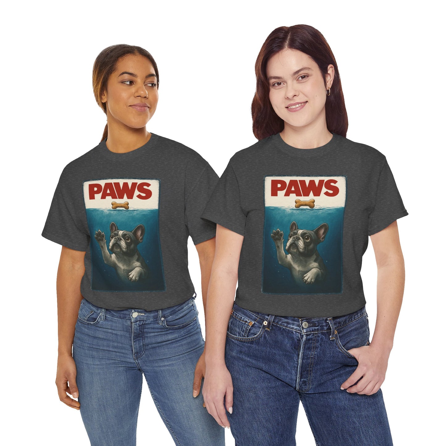 PAWS Frenchie Shirt | Funny French Bulldog Parody Tee | Dog Lover Novelty T-Shirt | Cute Frenchie Graphic | Unique Gift for Frenchie Owners