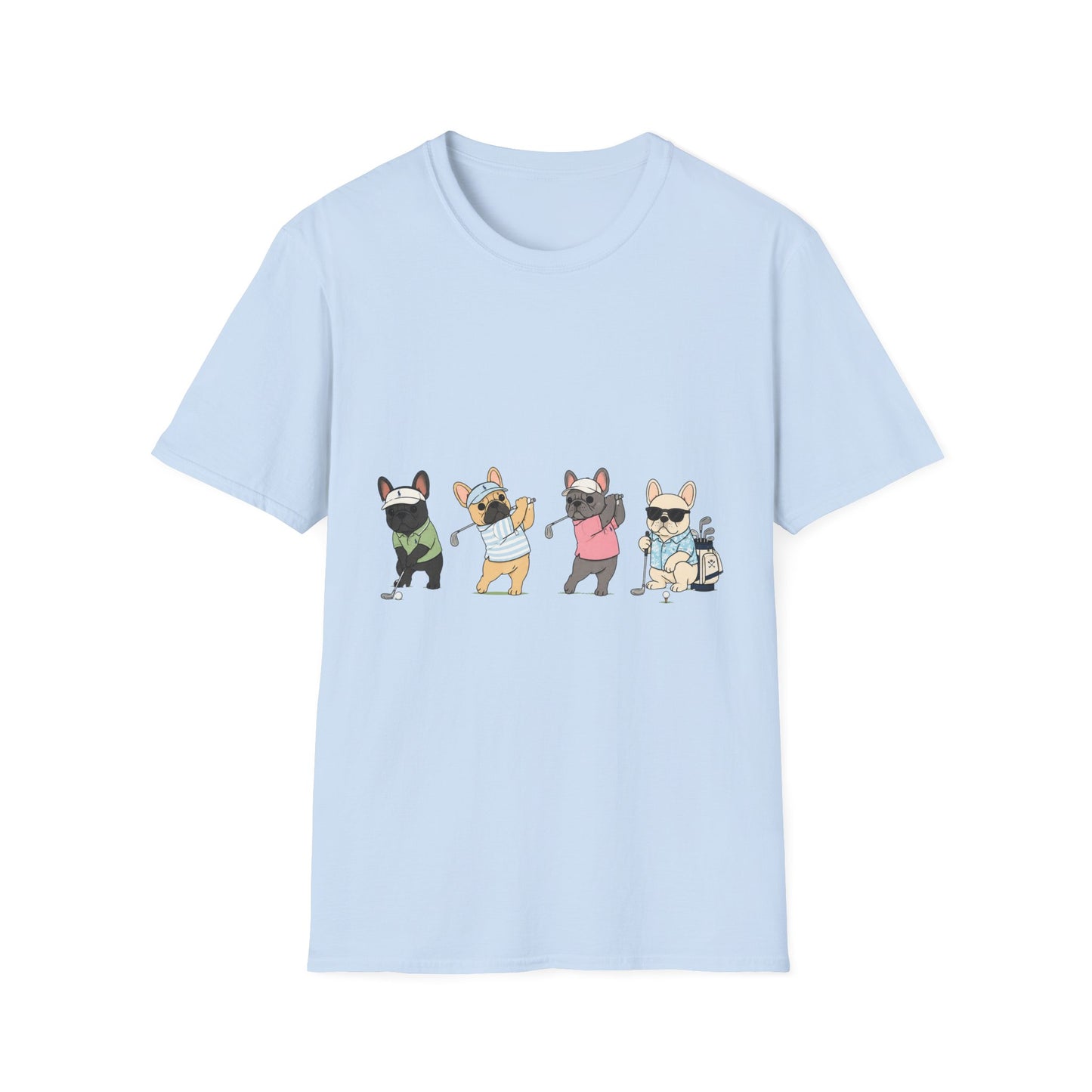 Frenchie Golf Shirt, French Bulldog Golf Tee, Funny Golfer Dog Shirt, Golf Lover Gift, Frenchie Country Club Shirt, Dog Dad Golf Tee