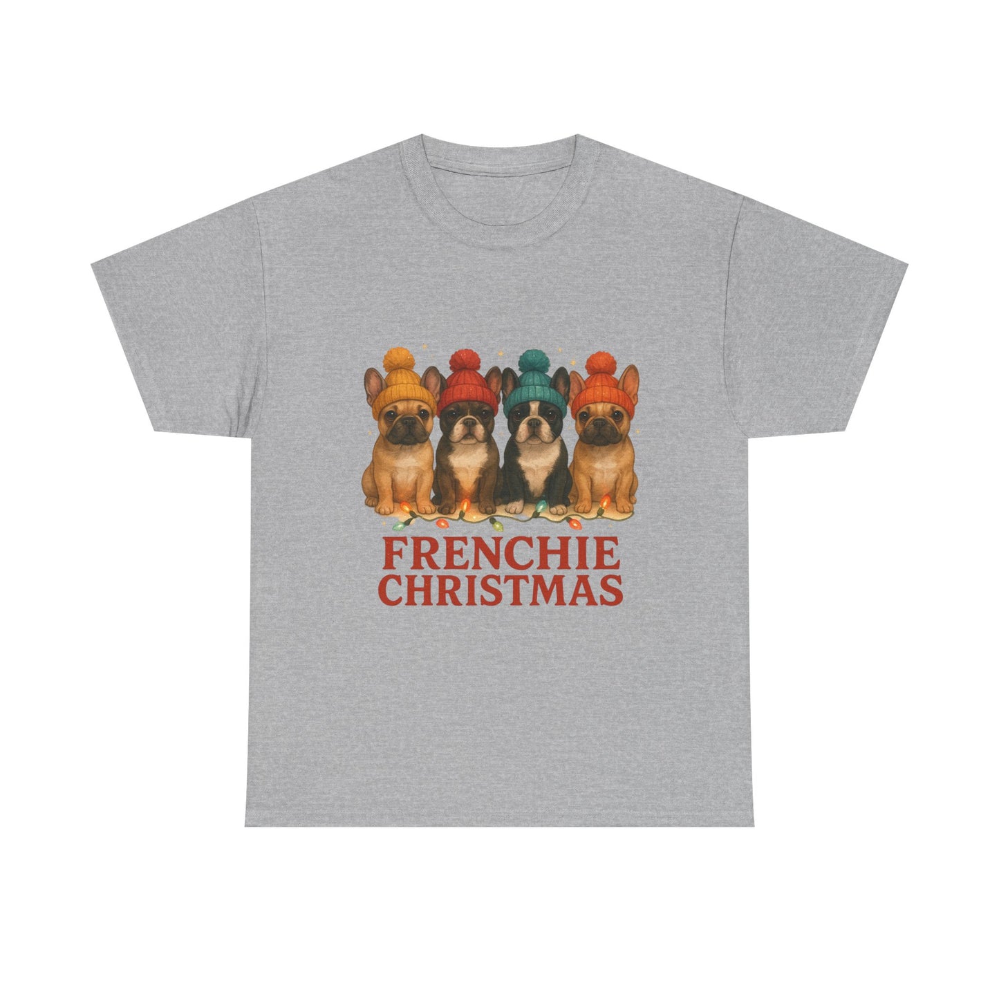 Frenchie Christmas Shirt | Cute French Bulldog Holiday Tee | Frenchie Dog Lovers Xmas Gift | Cozy Winter Pup T-Shirt