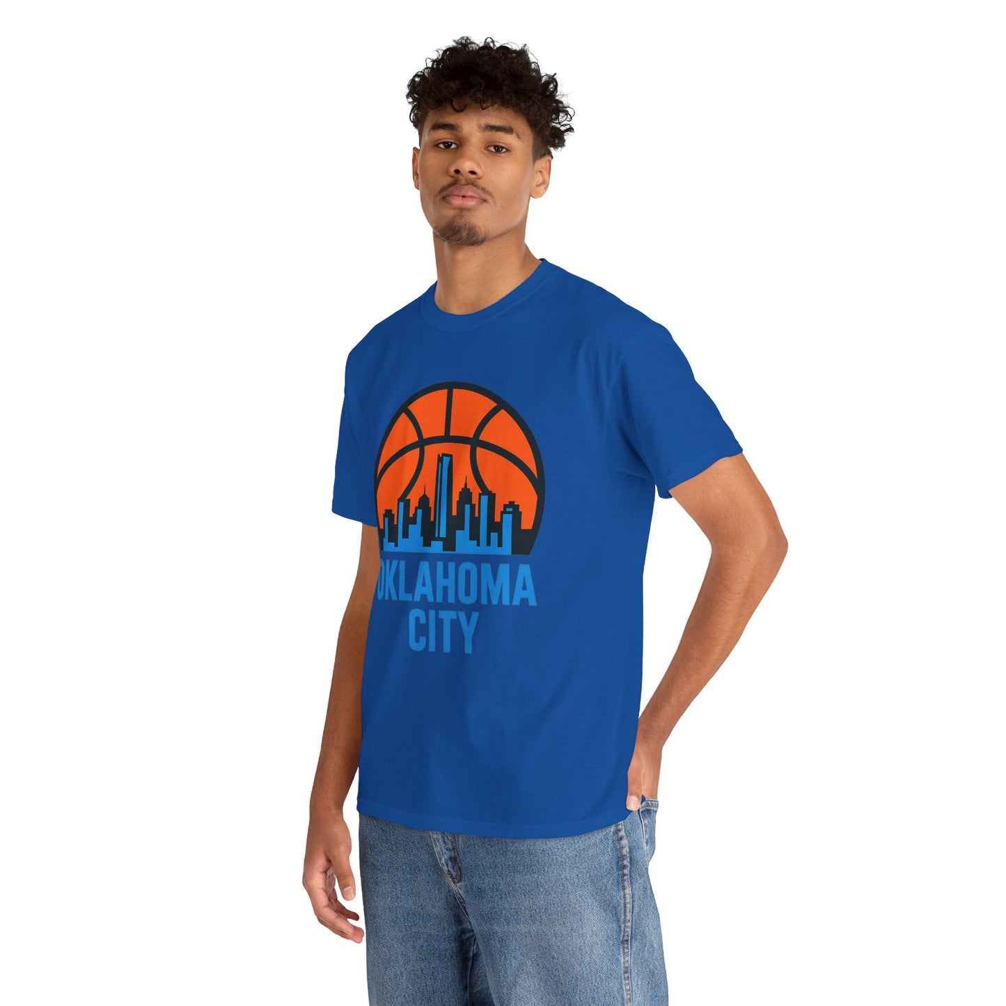 Oklahoma City Basketball Skyline T-Shirt