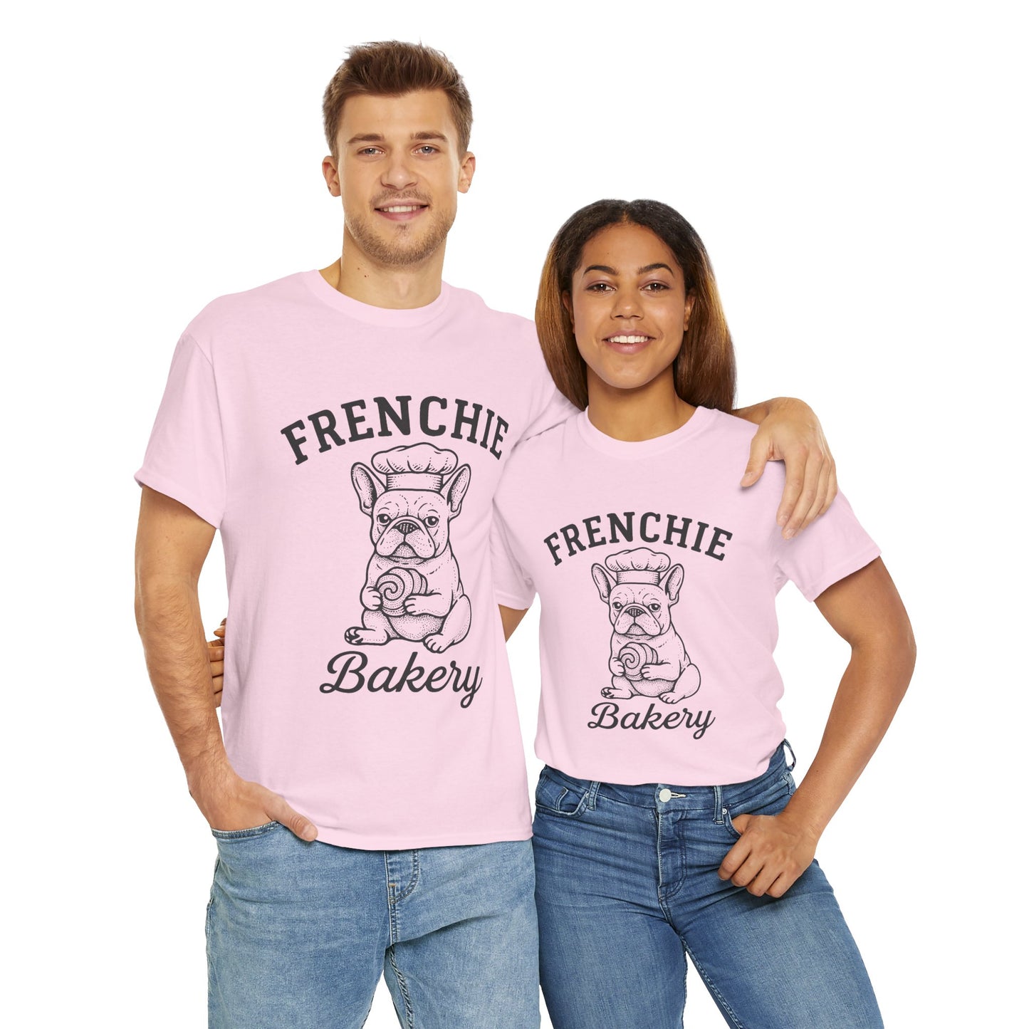 Frenchie Bakery T-Shirt French Bulldog Chef Tee, Cute Dog Lover Gift, Vintage Frenchie Café Graphic