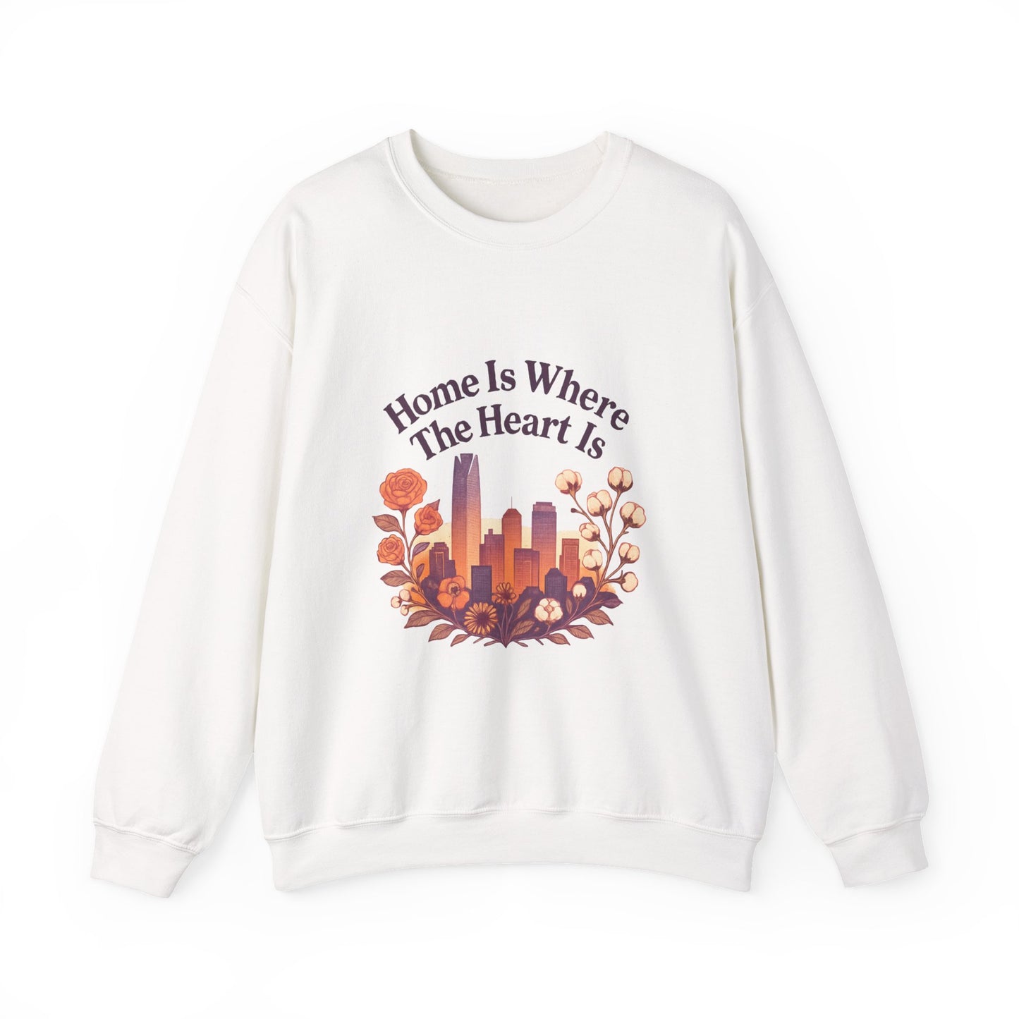 Home Is Where the Heart Is Oklahoma City Sweatshirt| OKC Pride Shirt | Oklahoma Love Sweatshirt