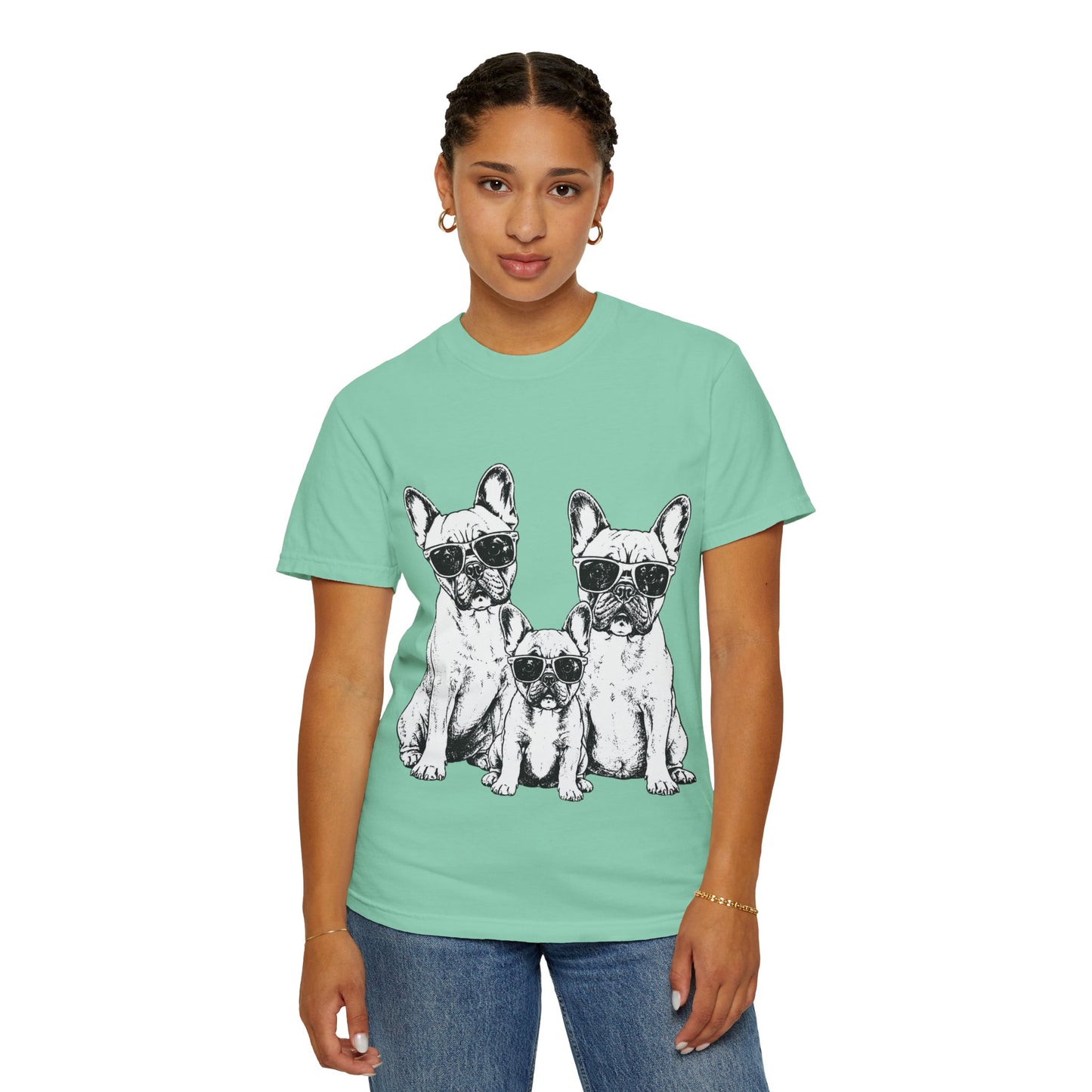 French Bulldog Family Shirt, Frenchie Family Tee, Cool French Bulldogs Sunglasses Shirt, Dog Mom Gift, Dog Dad Gift, Frenchie Lover Shirt, Cute Dog Graphic Tee