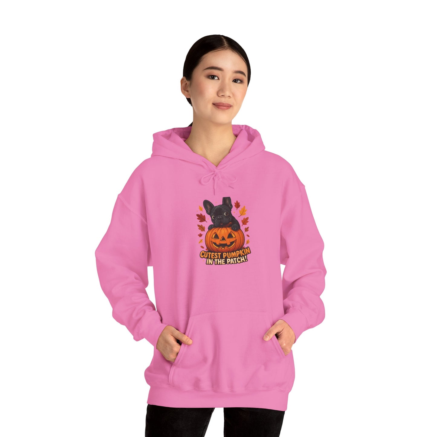 Cutest Pumpkin in the Patch Hoodie | Frenchie Fall Sweatshirt | Halloween Dog Lover Gift | Cozy French Bulldog Pumpkin Patch Hoodie