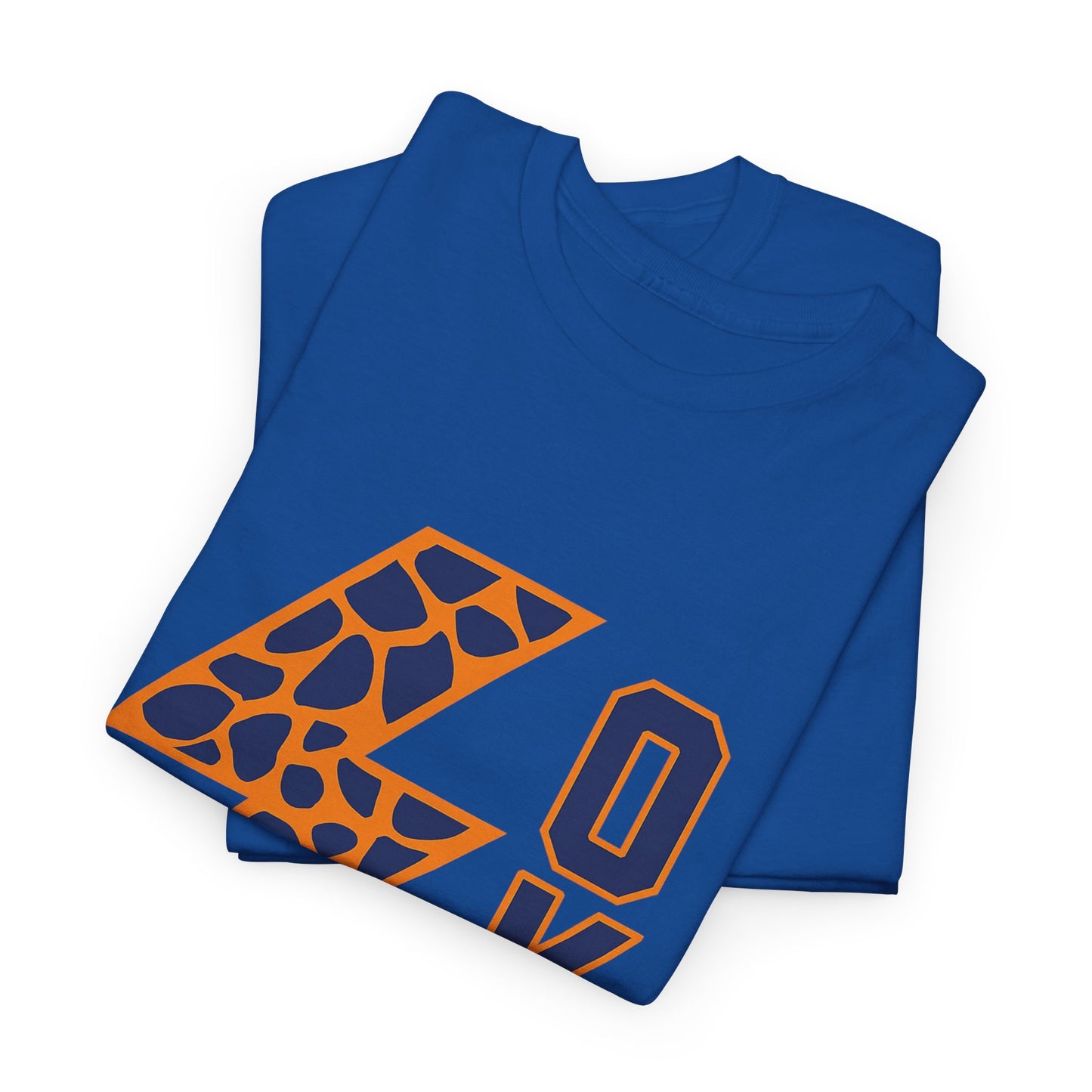 OKC Leopard Lightning Bolt T-Shirt | Oklahoma City Basketball | Blue & Orange Game Day Tee
