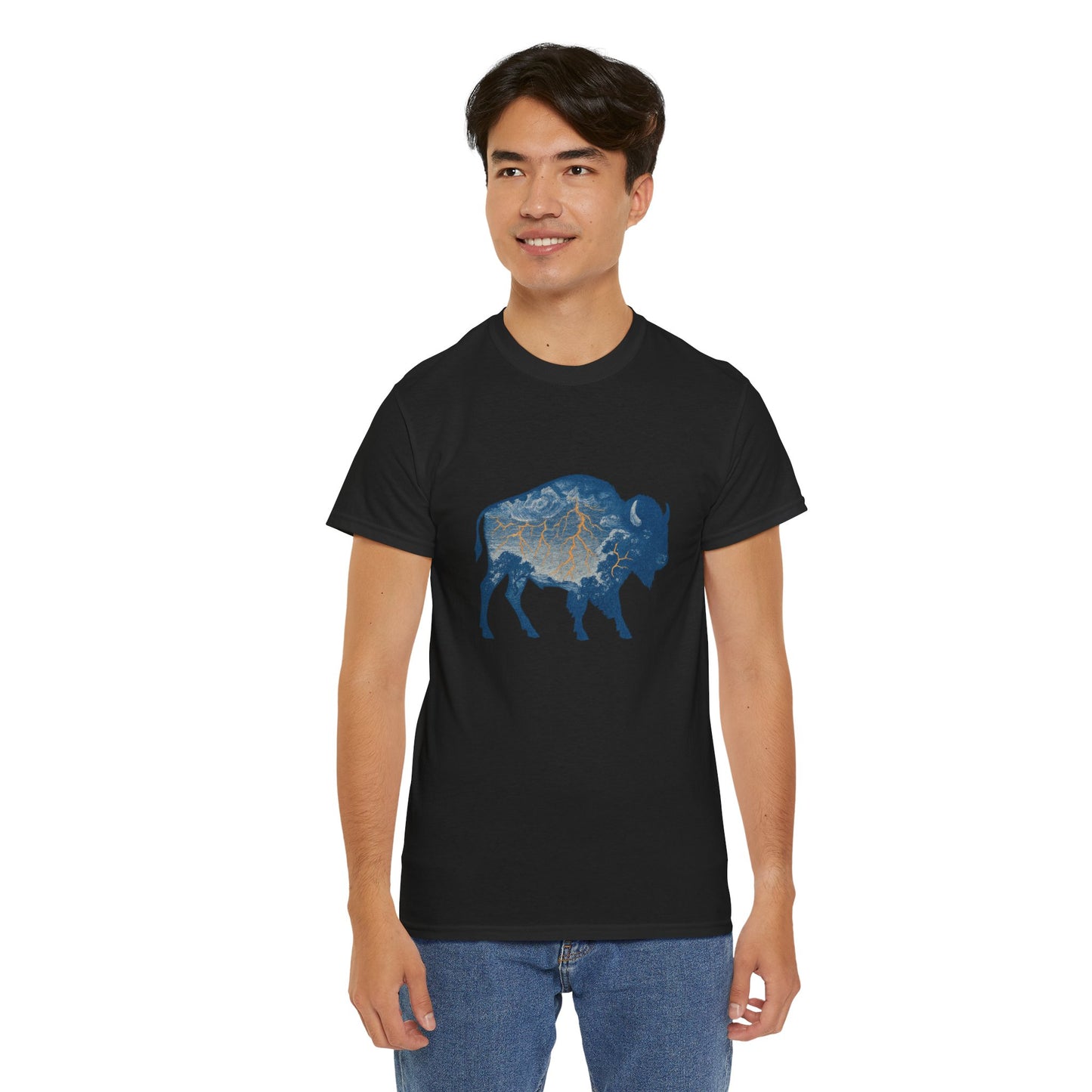 Thunder Bison Lightning T-Shirt | Oklahoma City Basketball Inspired Tee | OKC Game Day Shirt