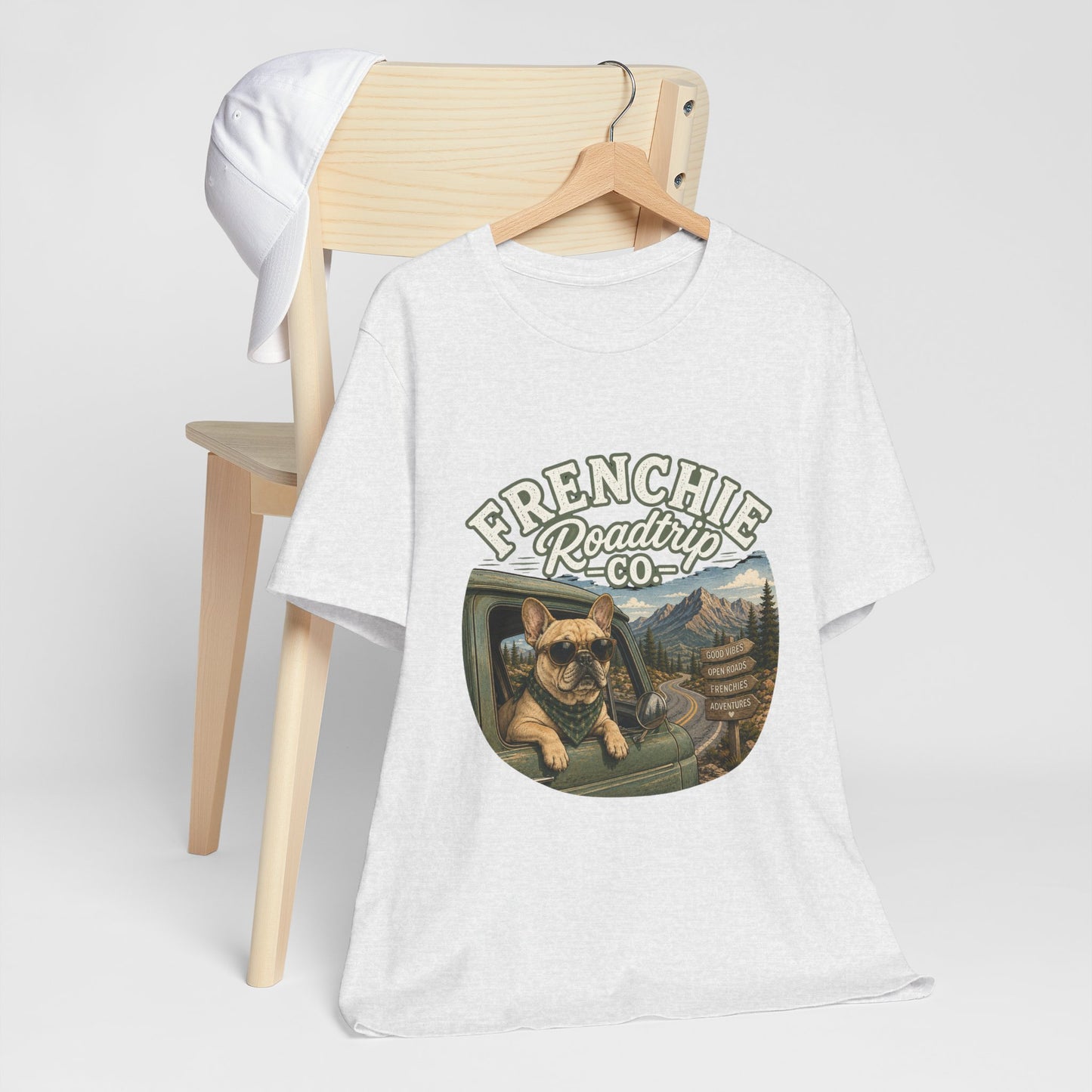 Frenchie Roadtrip Co Shirt, French Bulldog Road Trip Tee, Adventure Frenchie Shirt, Camping Dog Shirt, Travel Lover Gift, Vintage French Bulldog Tee, Outdoor Dog Apparel