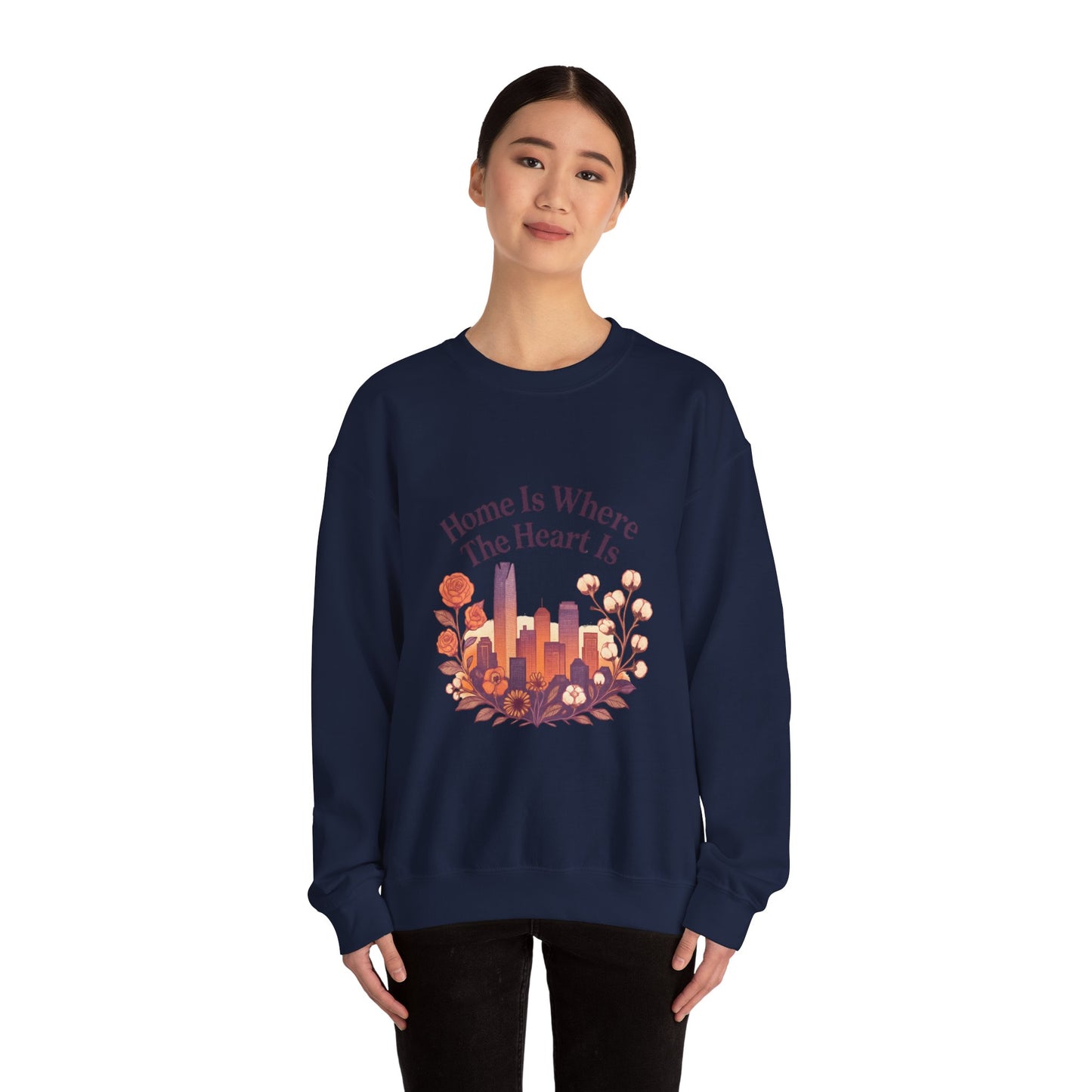 Home Is Where the Heart Is Oklahoma City Sweatshirt| OKC Pride Shirt | Oklahoma Love Sweatshirt