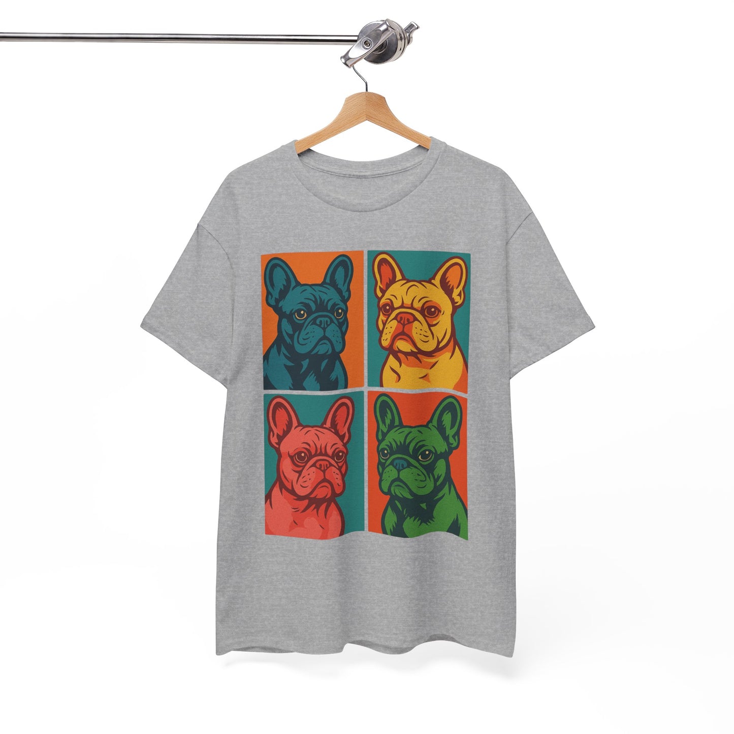 Pop Art French Bulldog T-Shirt • Colorful Frenchie Dog Tee • Retro Pop Art Dog Shirt • French Bulldog Lover Gift • Bright Graphic Dog Tee