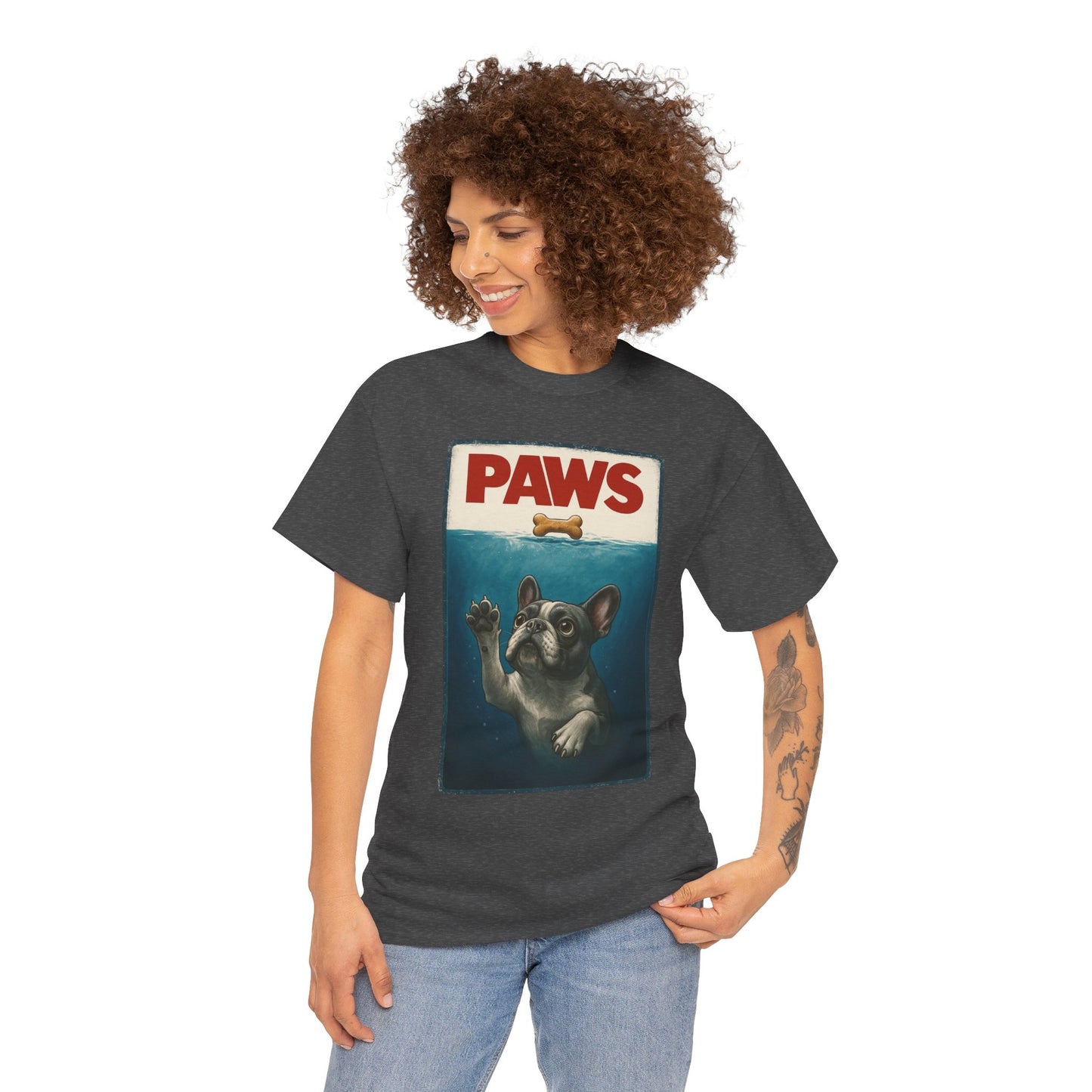 PAWS Frenchie Shirt | Funny French Bulldog Parody Tee | Dog Lover Novelty T-Shirt | Cute Frenchie Graphic | Unique Gift for Frenchie Owners