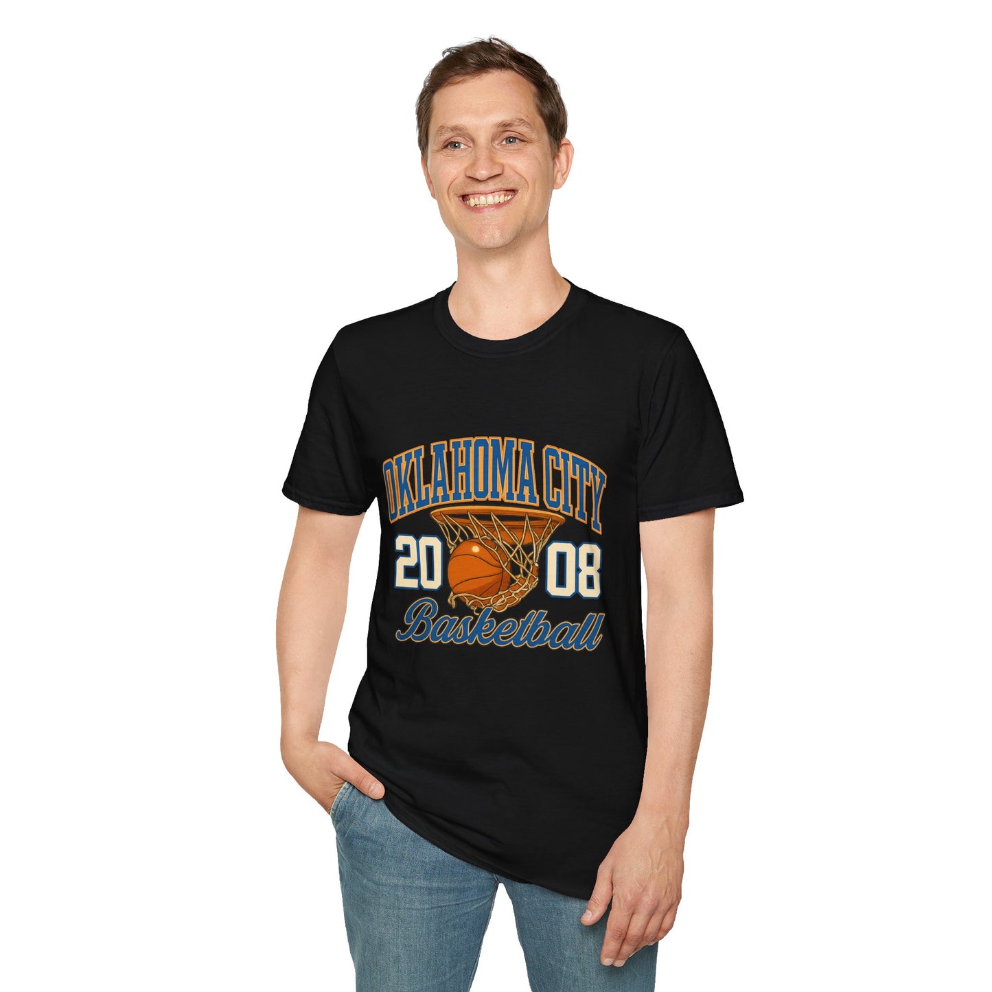 Oklahoma City Basketball T-Shirt | 2008 Retro Sports Tee | OKC Fan Shirt | Vintage Style Basketball Graphic | Local Pride Gift | Game Day Tee
