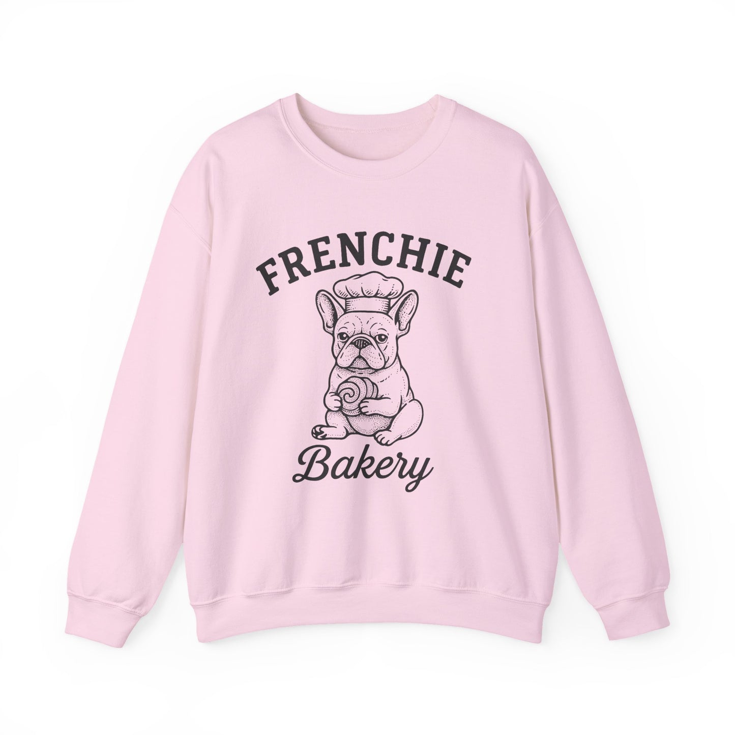 Frenchie Bakery Sweatshirt – Cozy French Bulldog Chef Crewneck, Funny Dog Lover Gift, Vintage Bakery-Inspired Frenchie Sweater