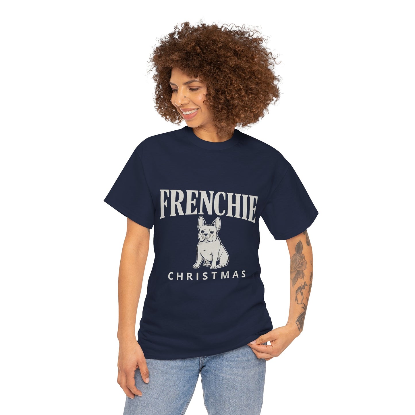 Frenchie Christmas Shirt – Cute French Bulldog Holiday Tee, Vintage Frenchie Christmas Gift, Dog Lover Xmas Graphic Tee, French Bulldog Christmas Apparel