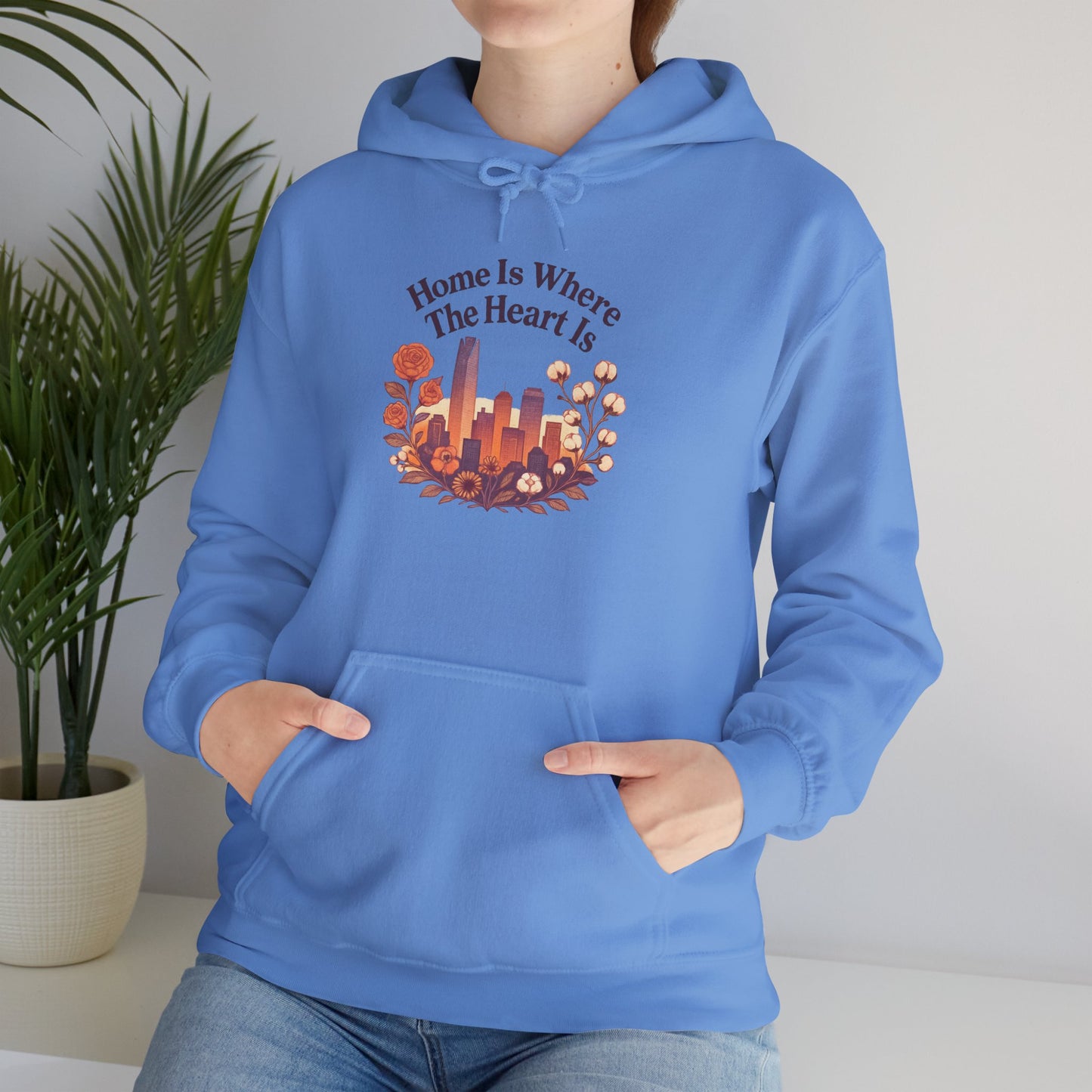 Home Is Where the Heart Is Oklahoma City Hoodie | Oklahoma Pride Gift | OKC Home Hoodie