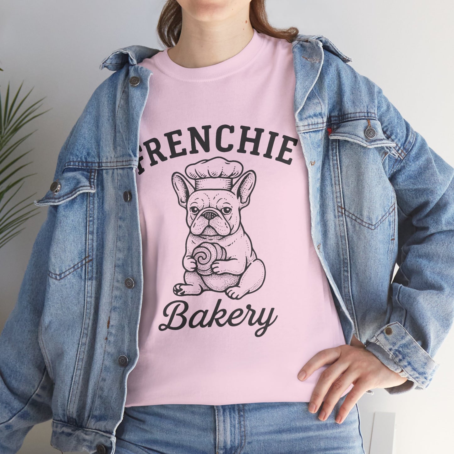 Frenchie Bakery T-Shirt French Bulldog Chef Tee, Cute Dog Lover Gift, Vintage Frenchie Café Graphic