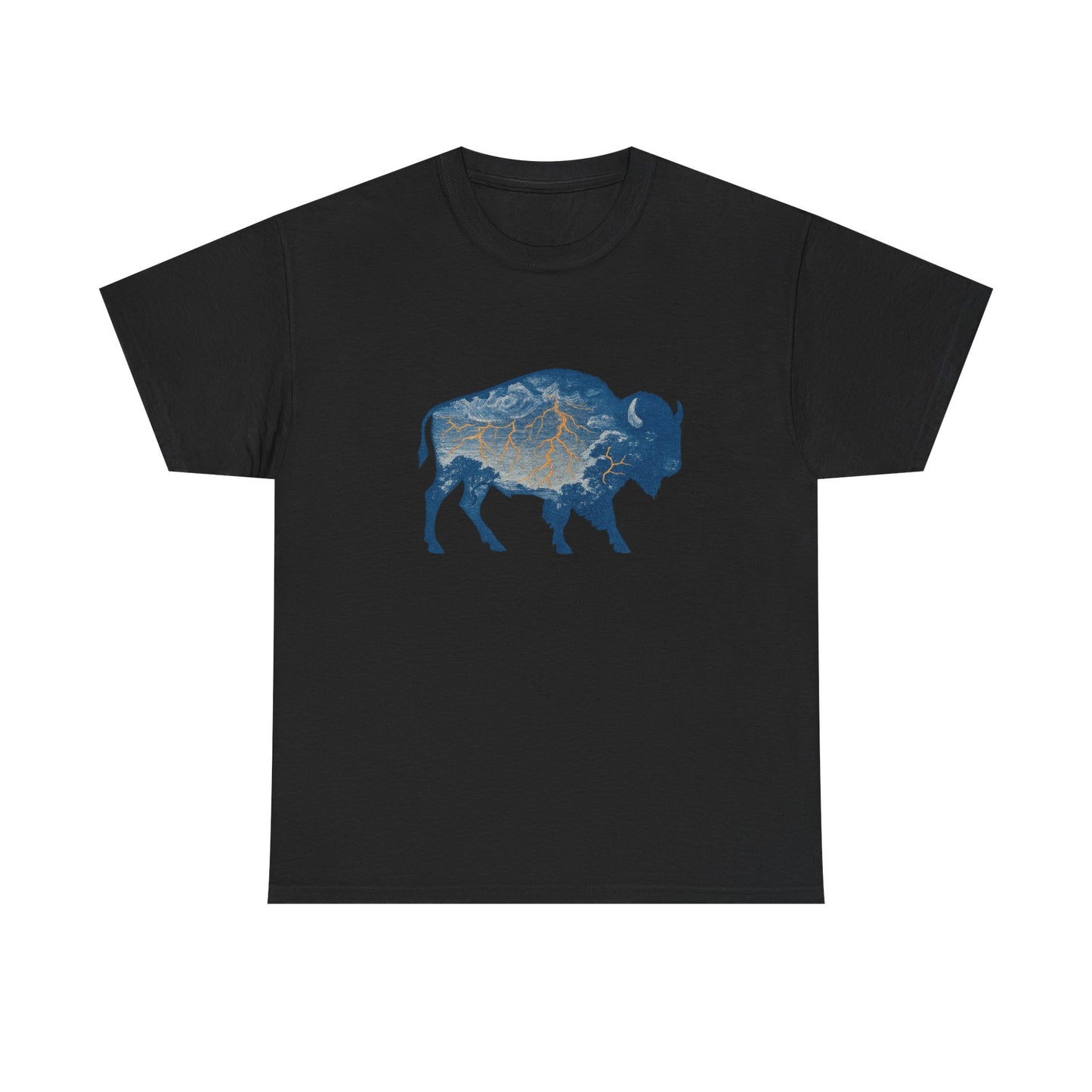 Thunder Bison Lightning T-Shirt | Oklahoma City Basketball Inspired Tee | OKC Game Day Shirt