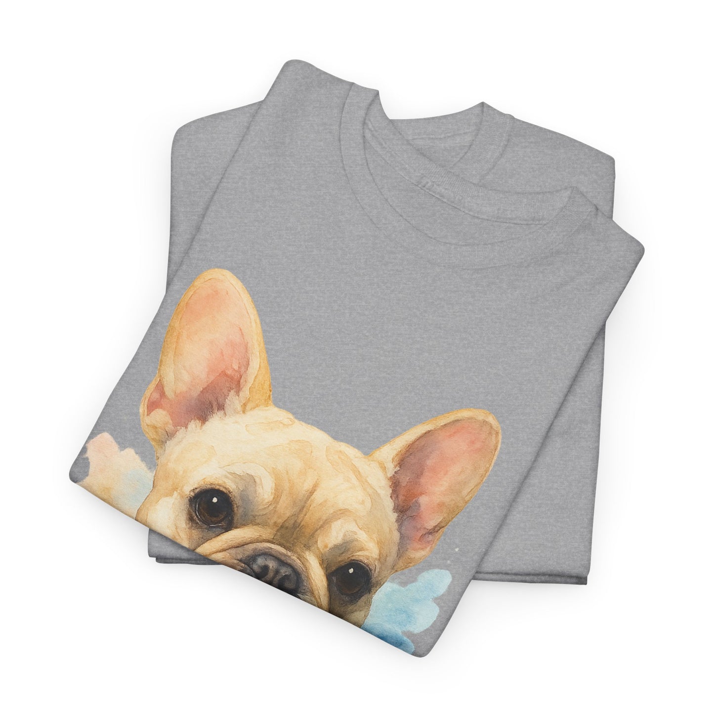 Watercolor French Bulldog T-Shirt | Artistic Frenchie Graphic Tee | Cute Dog Lover Shirt | Unique Gift for Him or Her