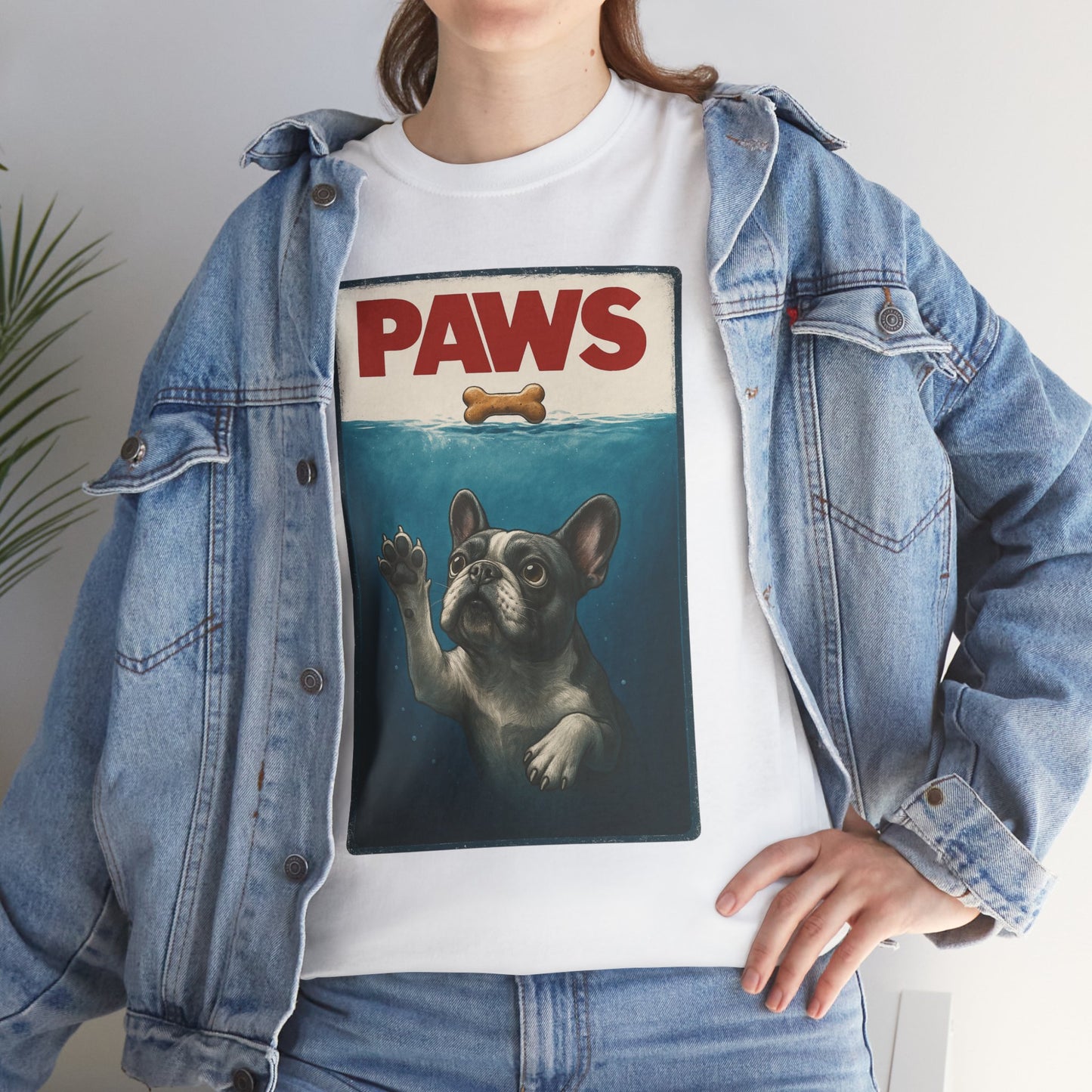 PAWS Frenchie Shirt | Funny French Bulldog Parody Tee | Dog Lover Novelty T-Shirt | Cute Frenchie Graphic | Unique Gift for Frenchie Owners